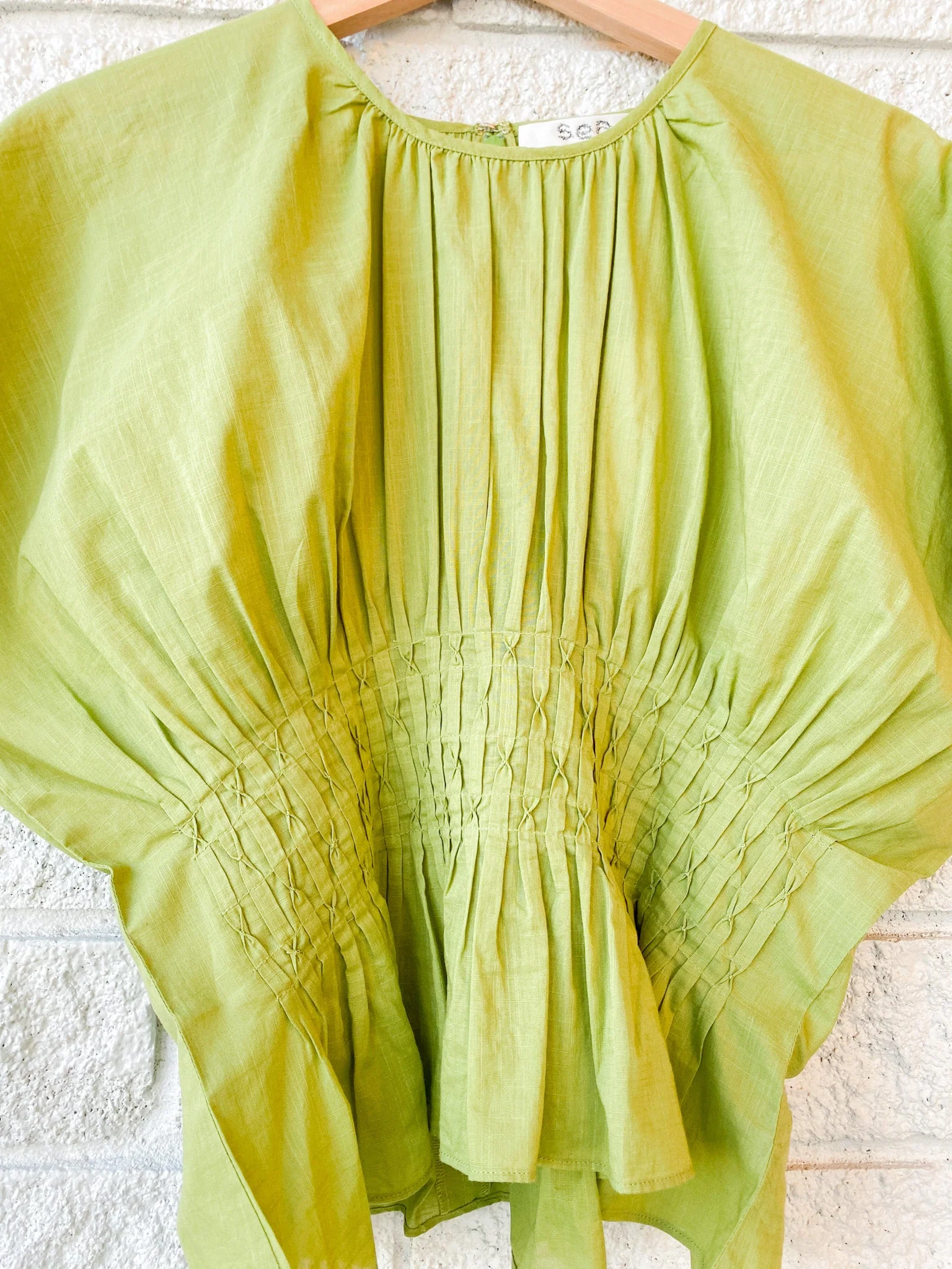 Sea NY Violet Short Sleeve Top - Green - Image 3