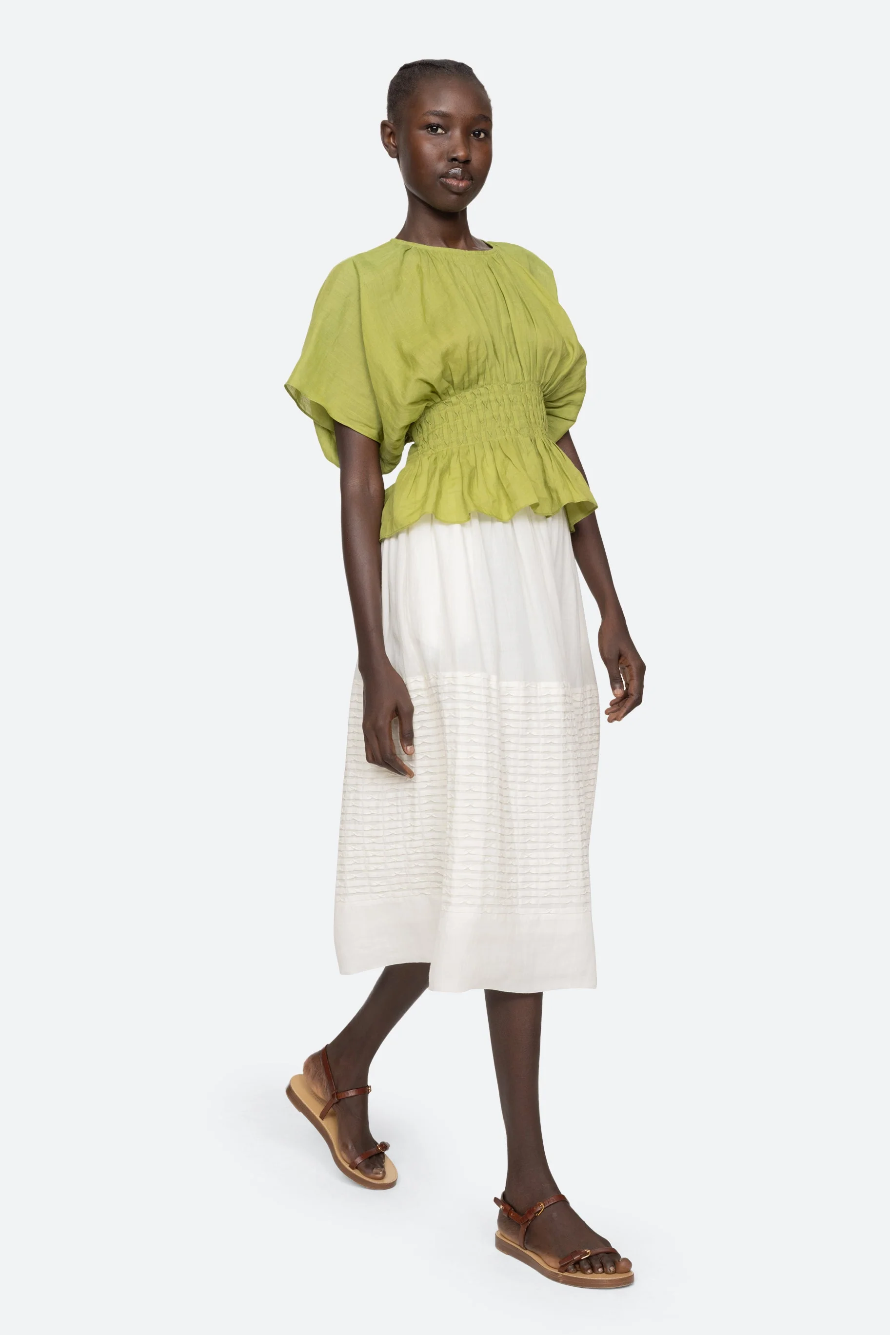 Sea NY Violet Short Sleeve Top - Green - Image 4
