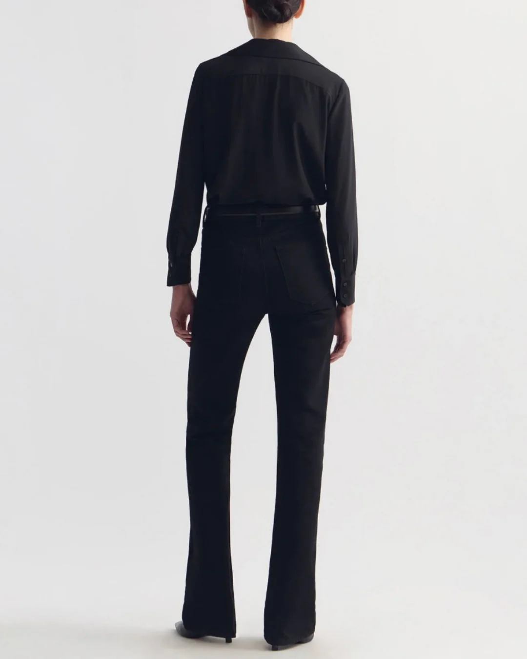 Nili Lotan Joxe Silk Blouse - Black - Image 6