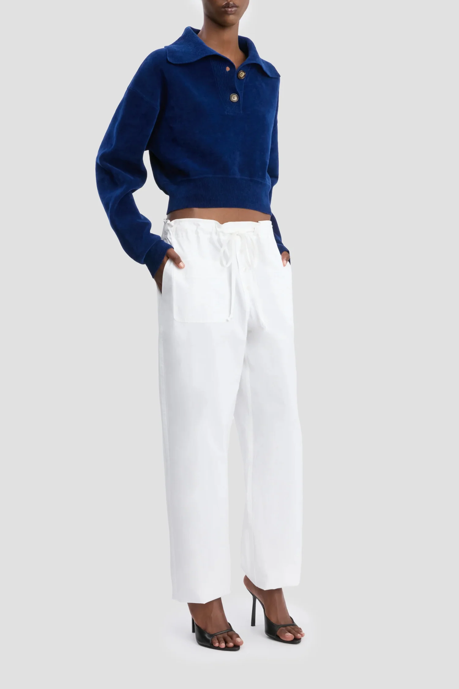 Victoria Beckham Cargo Print Trousers - White - Image 3
