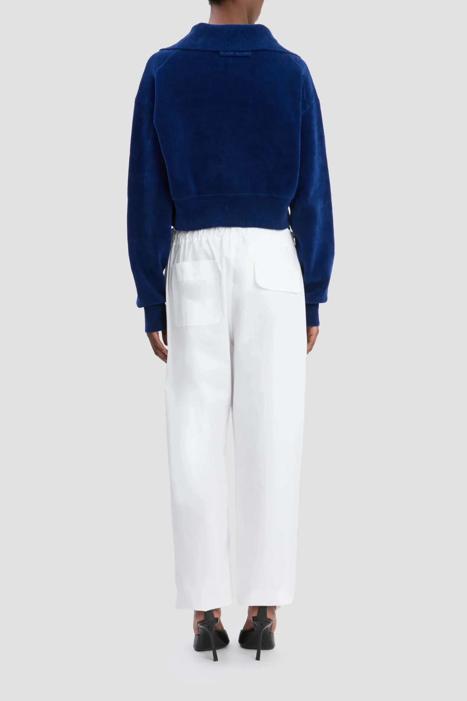 Victoria Beckham Cargo Print Trousers - White - Image 4