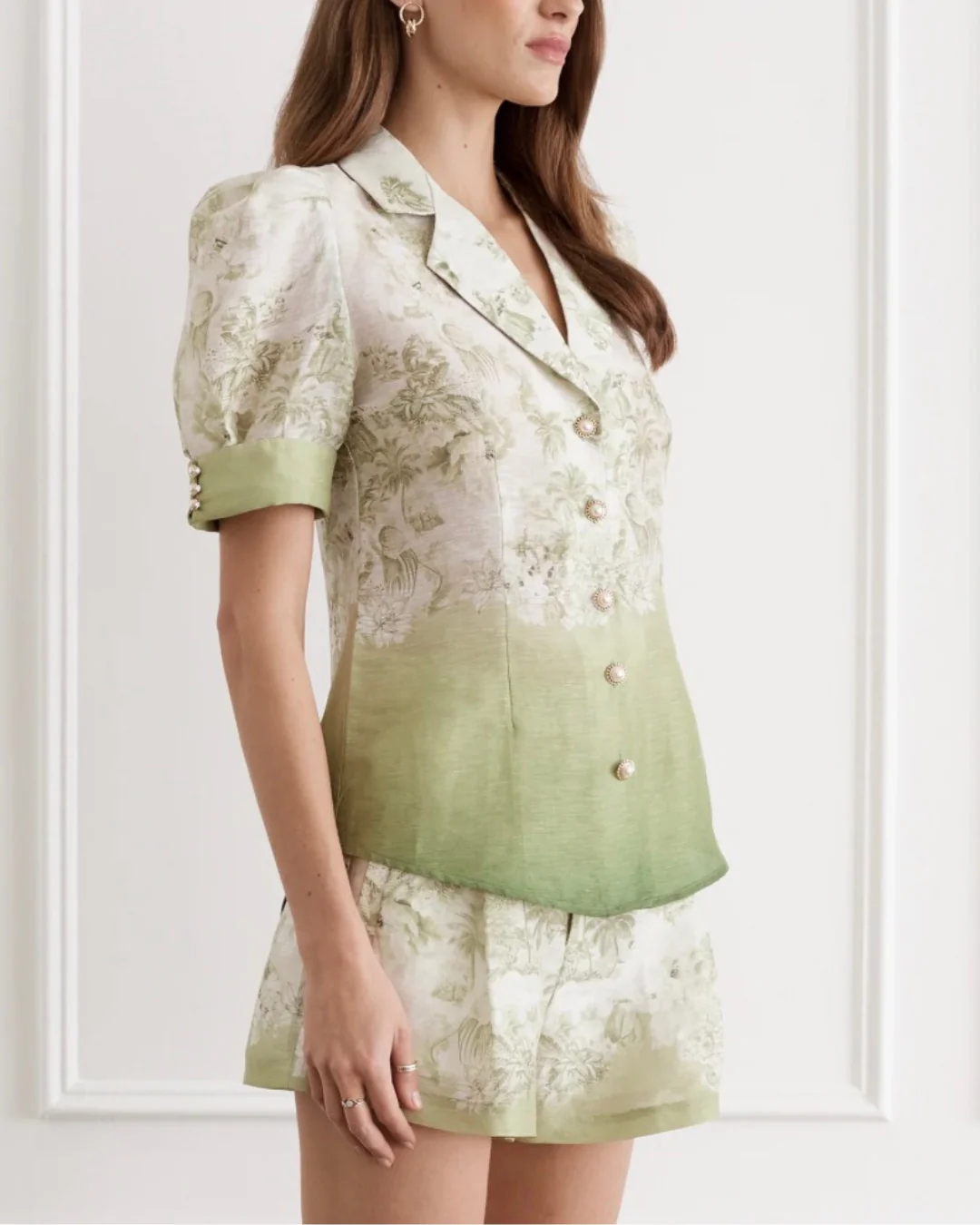 AQUA BLU Jolene Short Sleeve Shirt - Faisane - Image 2