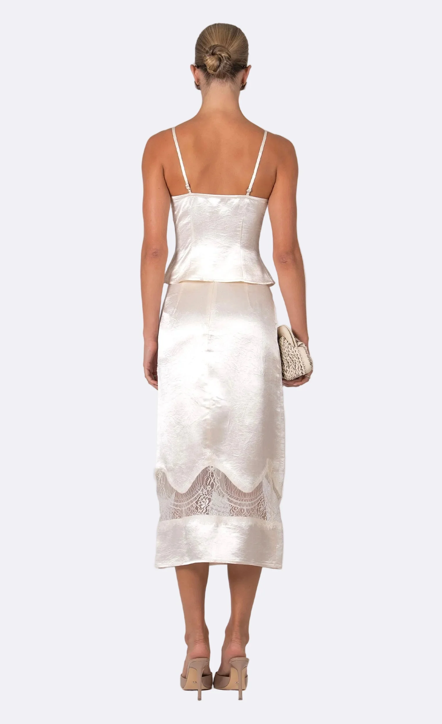 Nonchalant Label Marielle Camisole Top - Liquid Champagne - Image 3