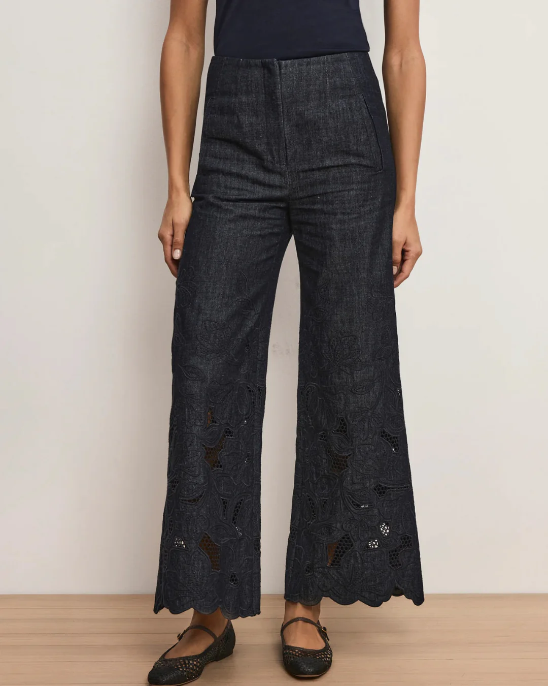 Veronica Beard Osborne Pant - Indigo Rinse - Image 2