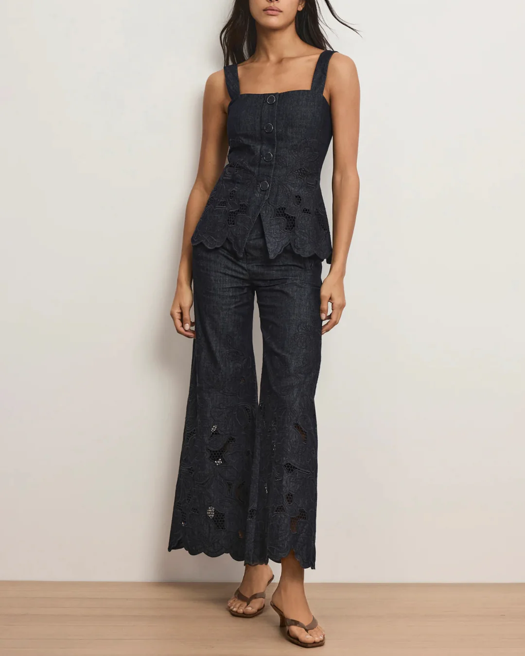 Veronica Beard Osborne Pant - Indigo Rinse - Image 3