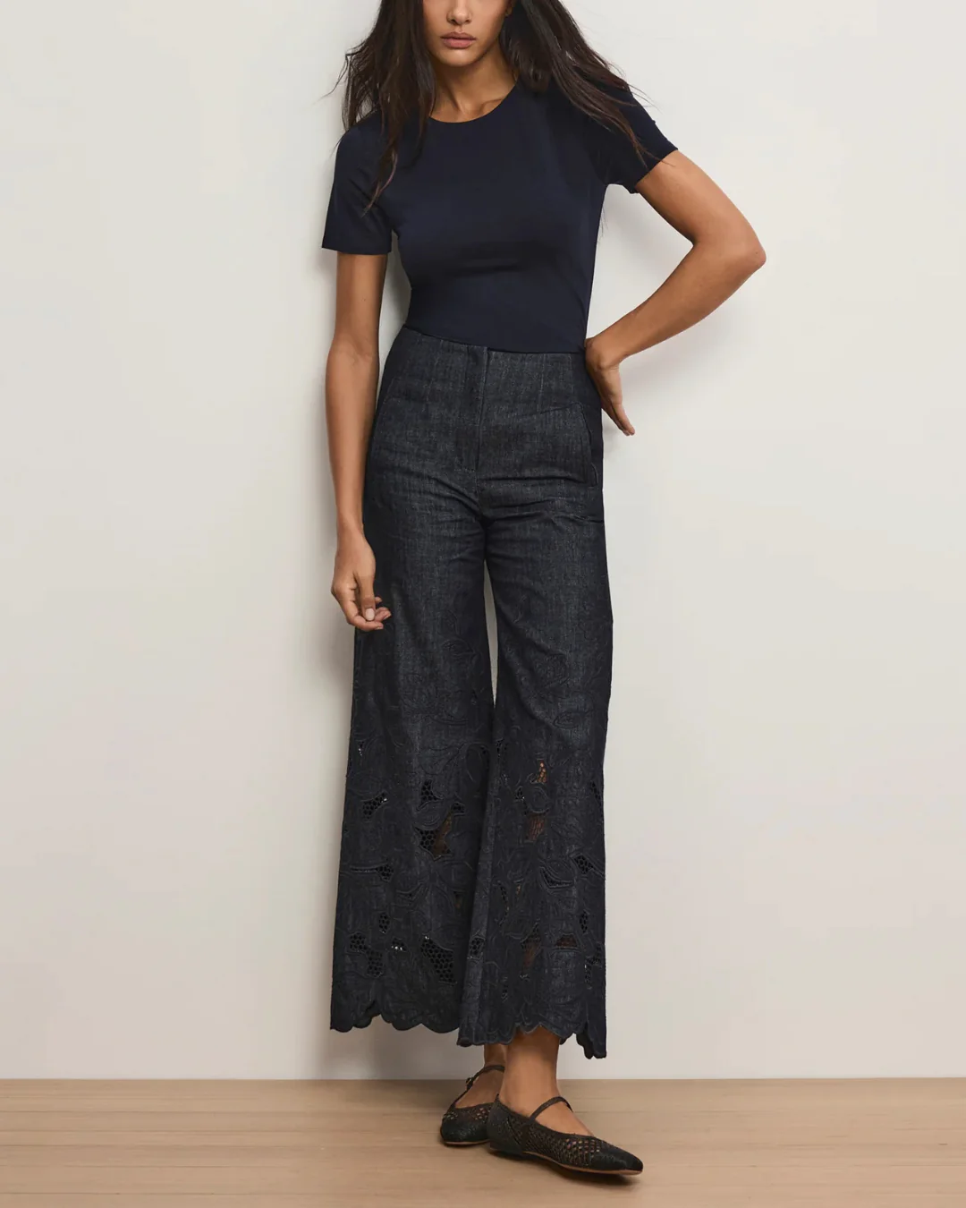 Veronica Beard Osborne Pant - Indigo Rinse - Image 5