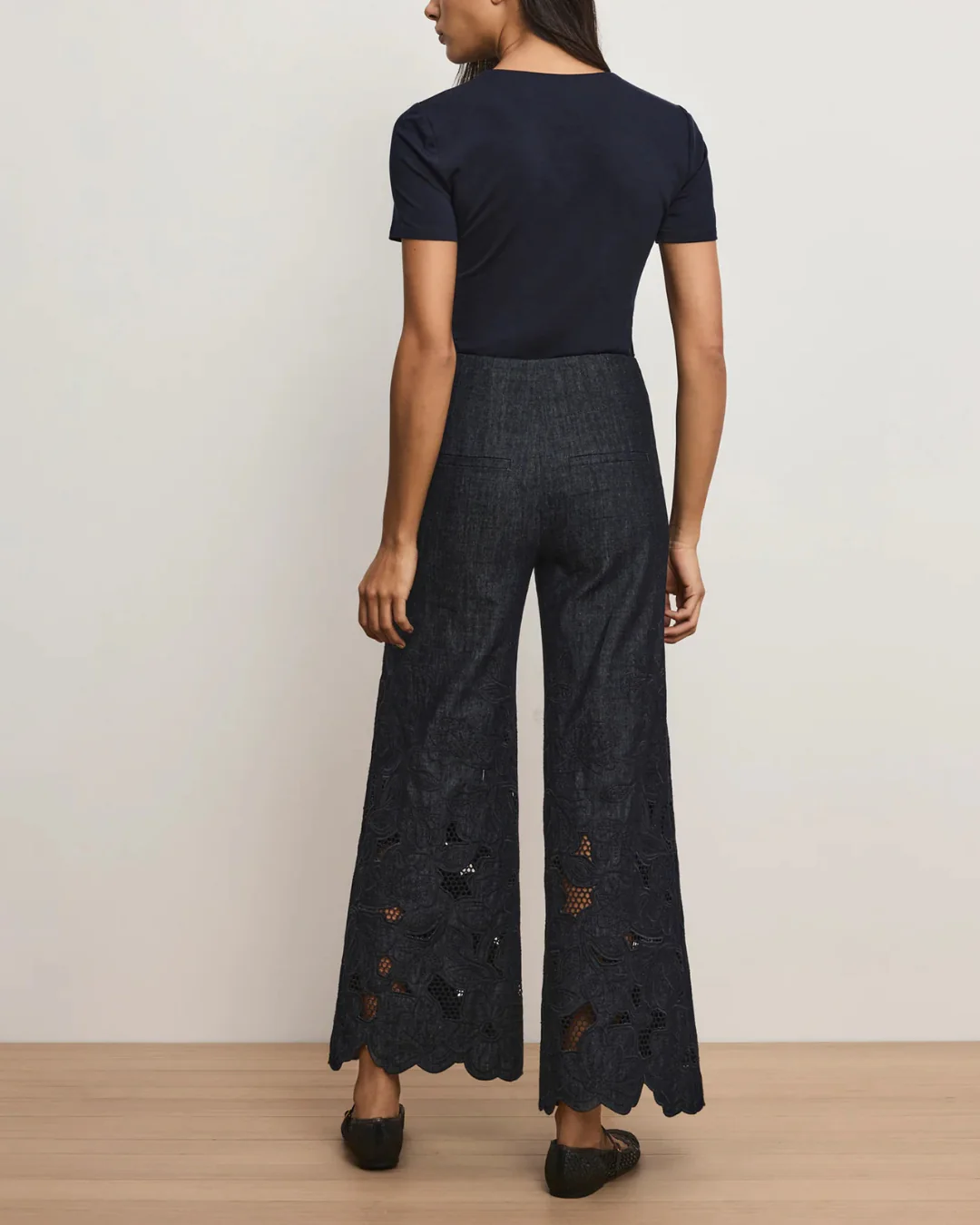 Veronica Beard Osborne Pant - Indigo Rinse - Image 7