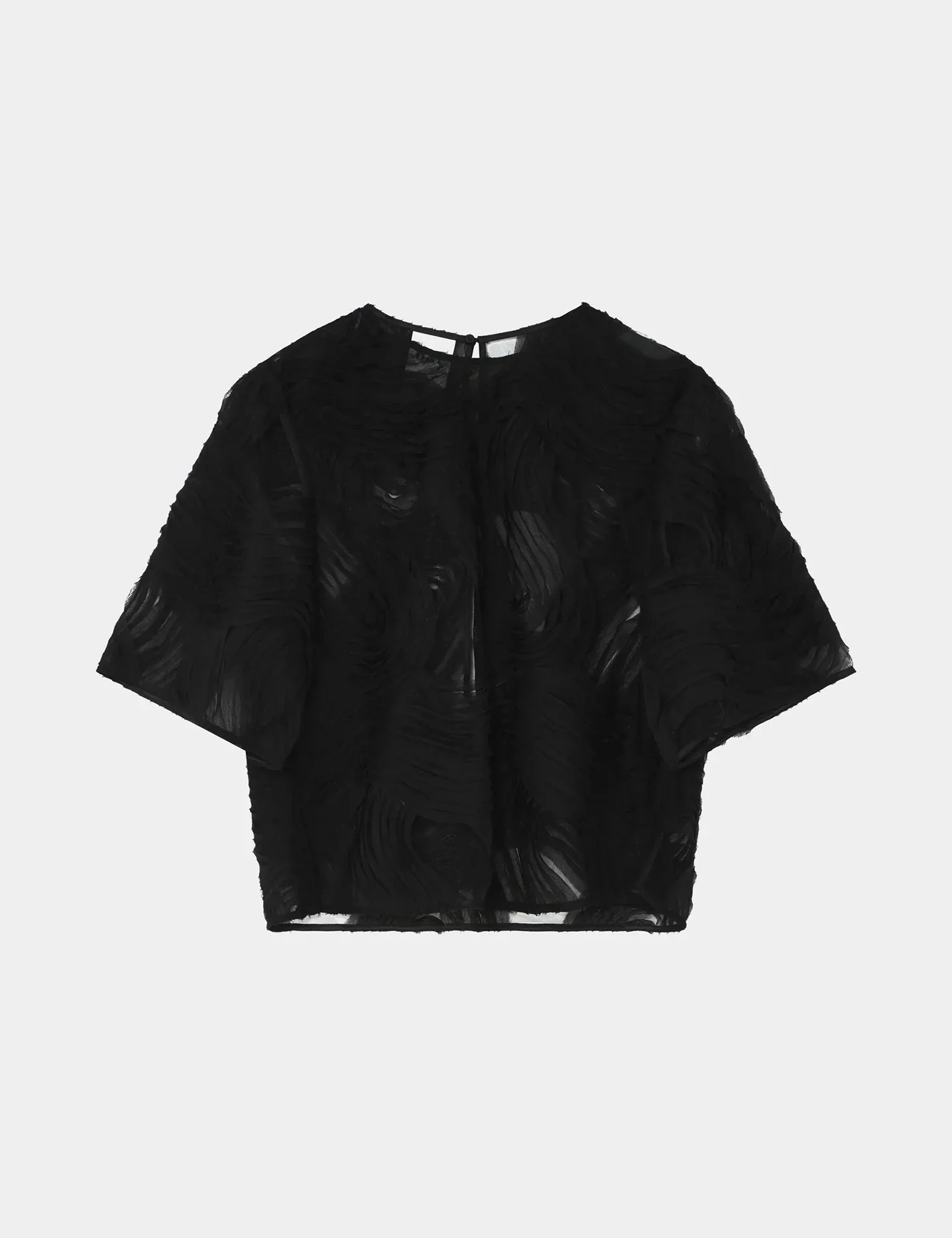 Day Birger et Mikkelsen Tatiana Crochet Lacy Top - Black - Image 6