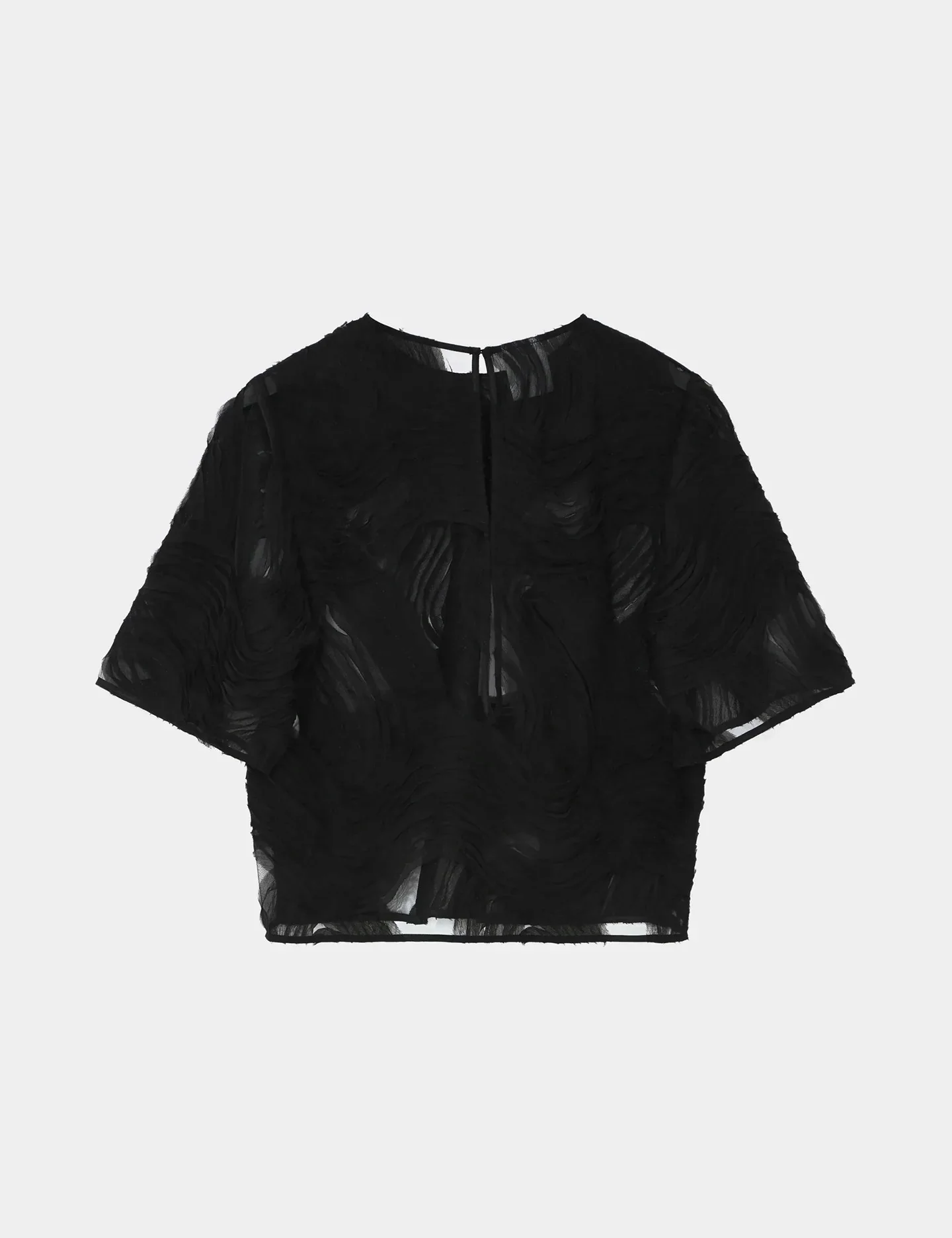 Day Birger et Mikkelsen Tatiana Crochet Lacy Top - Black - Image 7