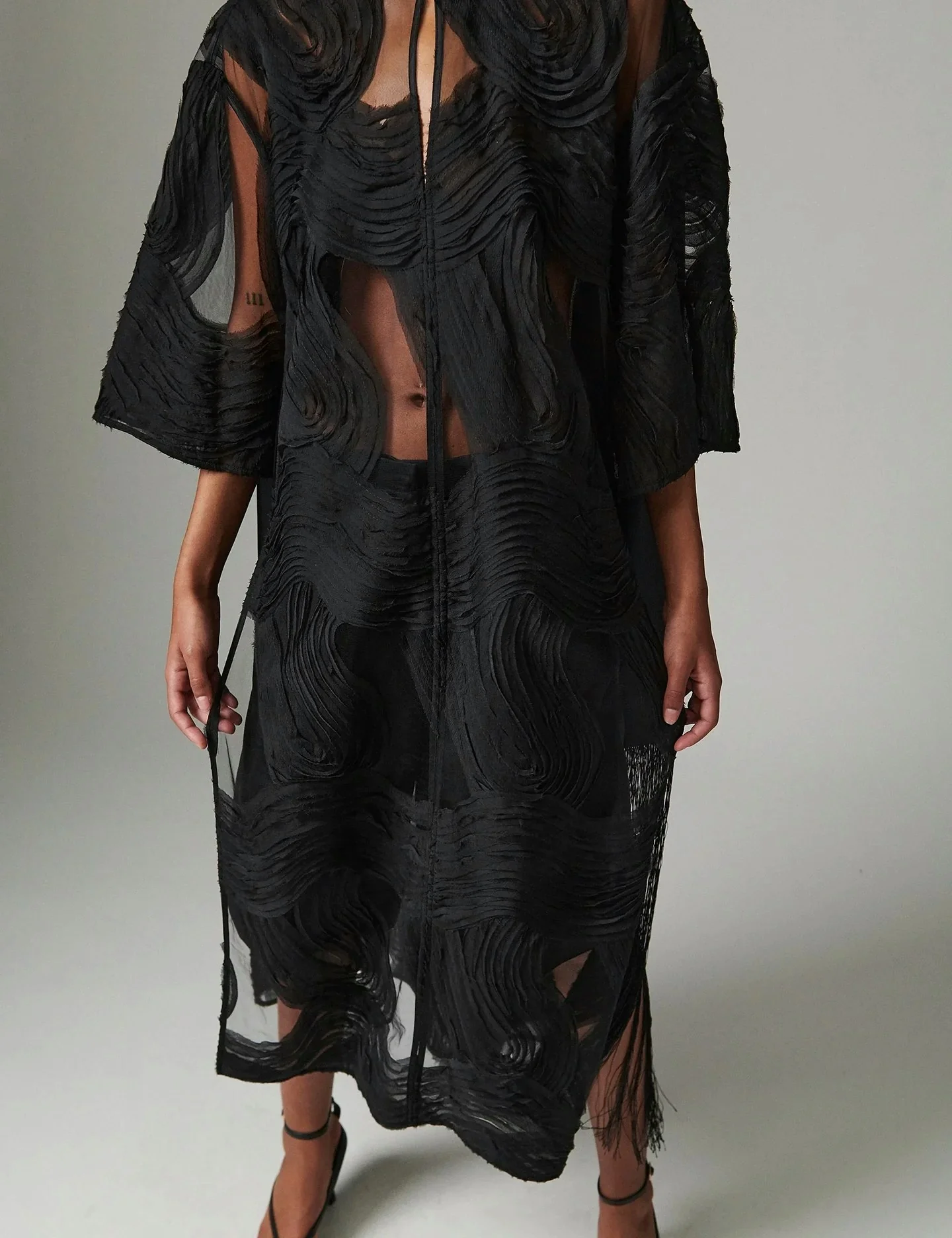 Day Birger et Mikkelsen Aruna Crochet Lacy Dress - Black - Image 3