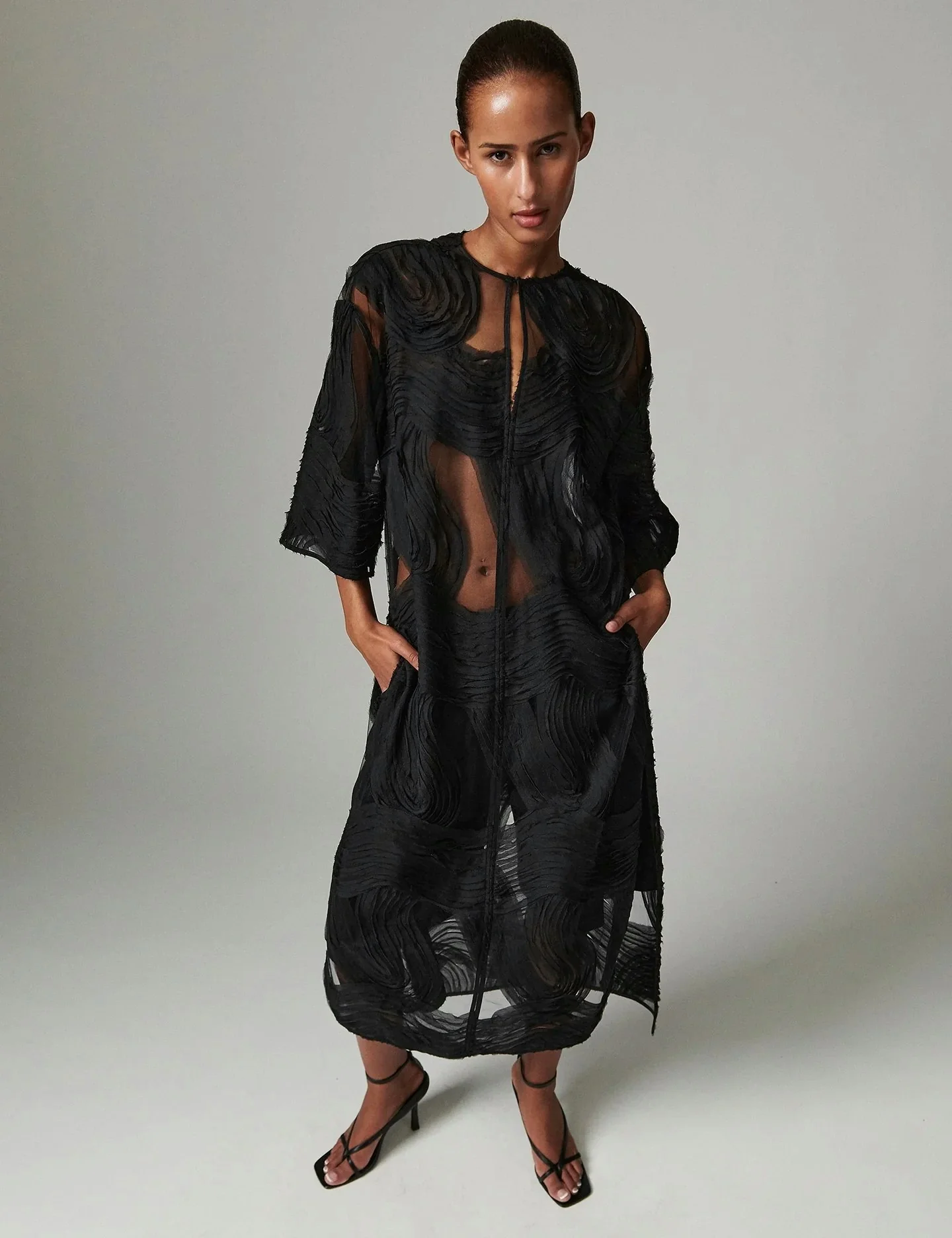 Day Birger et Mikkelsen Aruna Crochet Lacy Dress - Black - Image 4