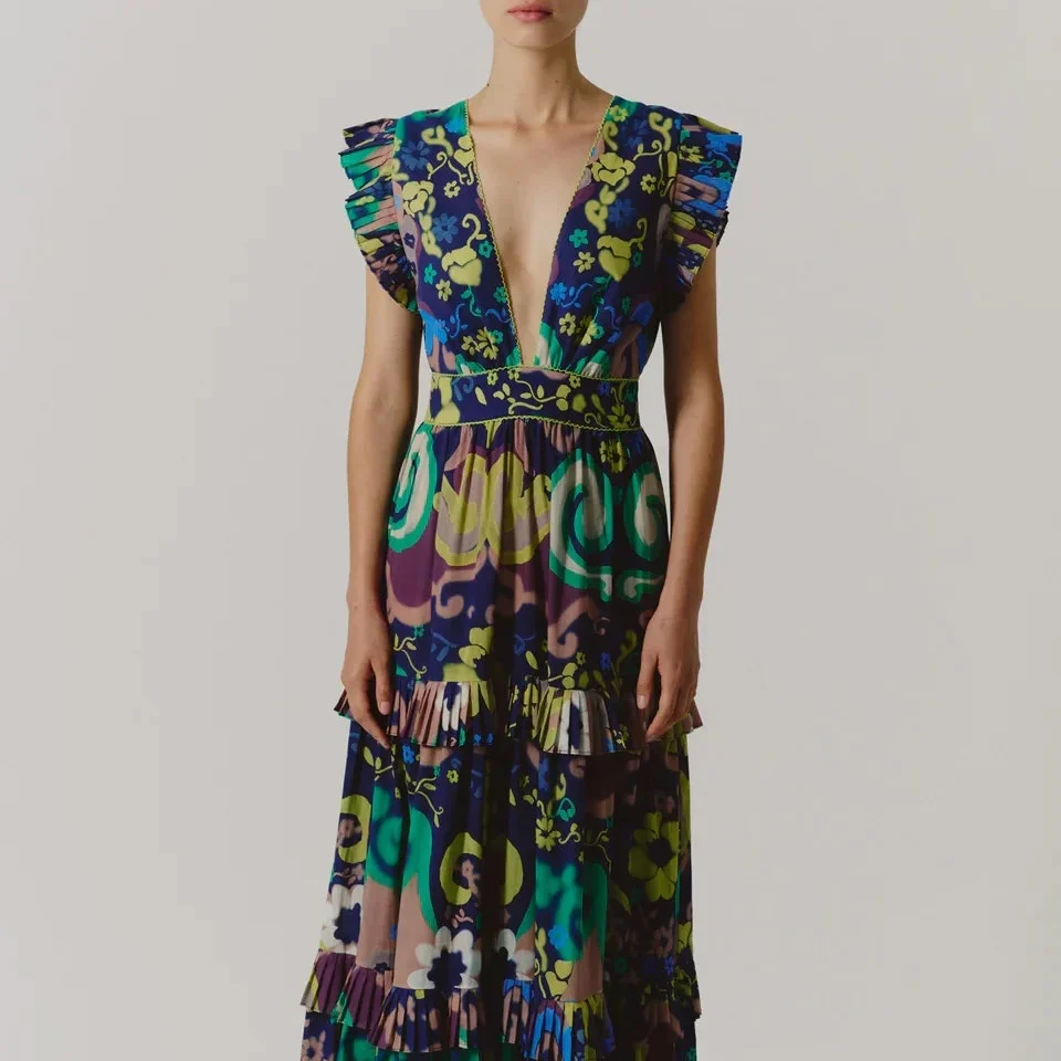 DeLoreta Cora Dress - Papalote Print - Image 5