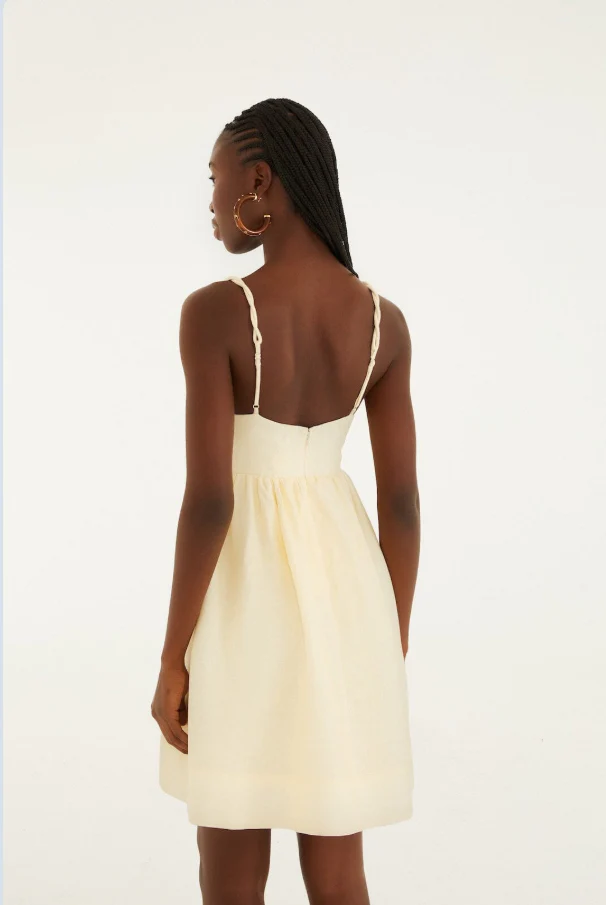 Farm Rio Coconut Tree Embroidered Mini Dress - Image 3