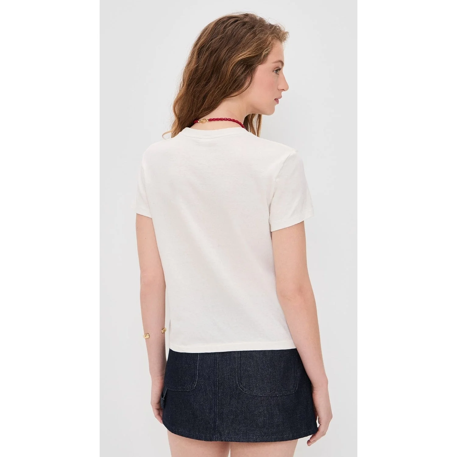 RE/DONE Classic Tee Swipe - Vintage White - Image 4