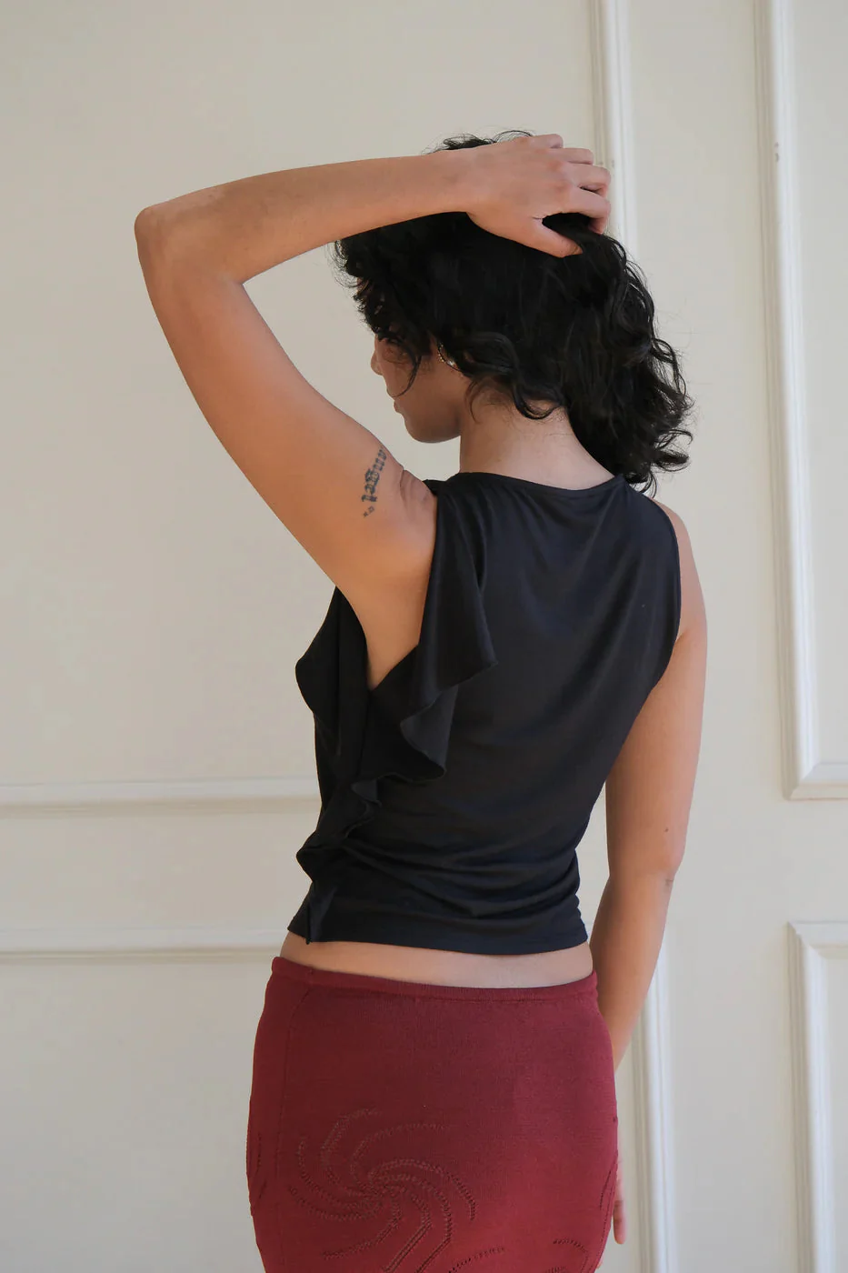 Geel Bateau Top - Black - Image 3