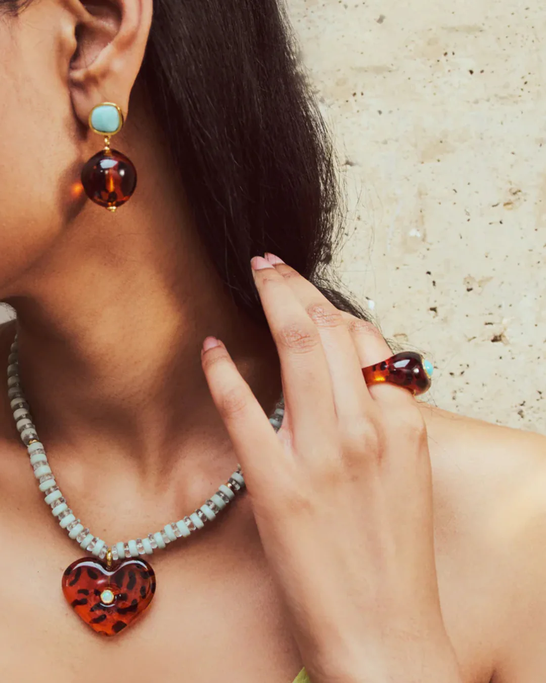 Lizzie Fortunato Monument Ring - Leopard - Image 2