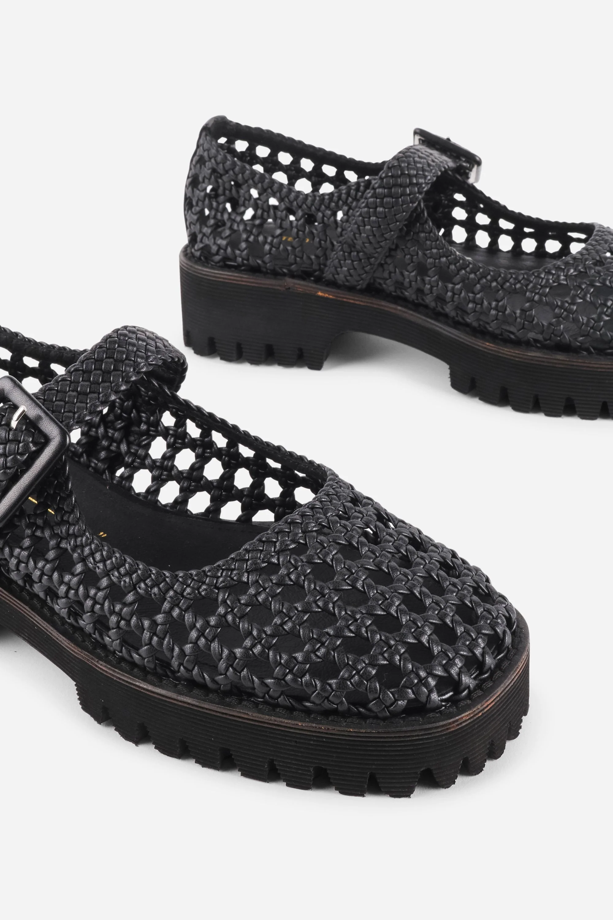"INTENTIONALLY __________." Veronique Woven Mary Jane Flat - Image 10