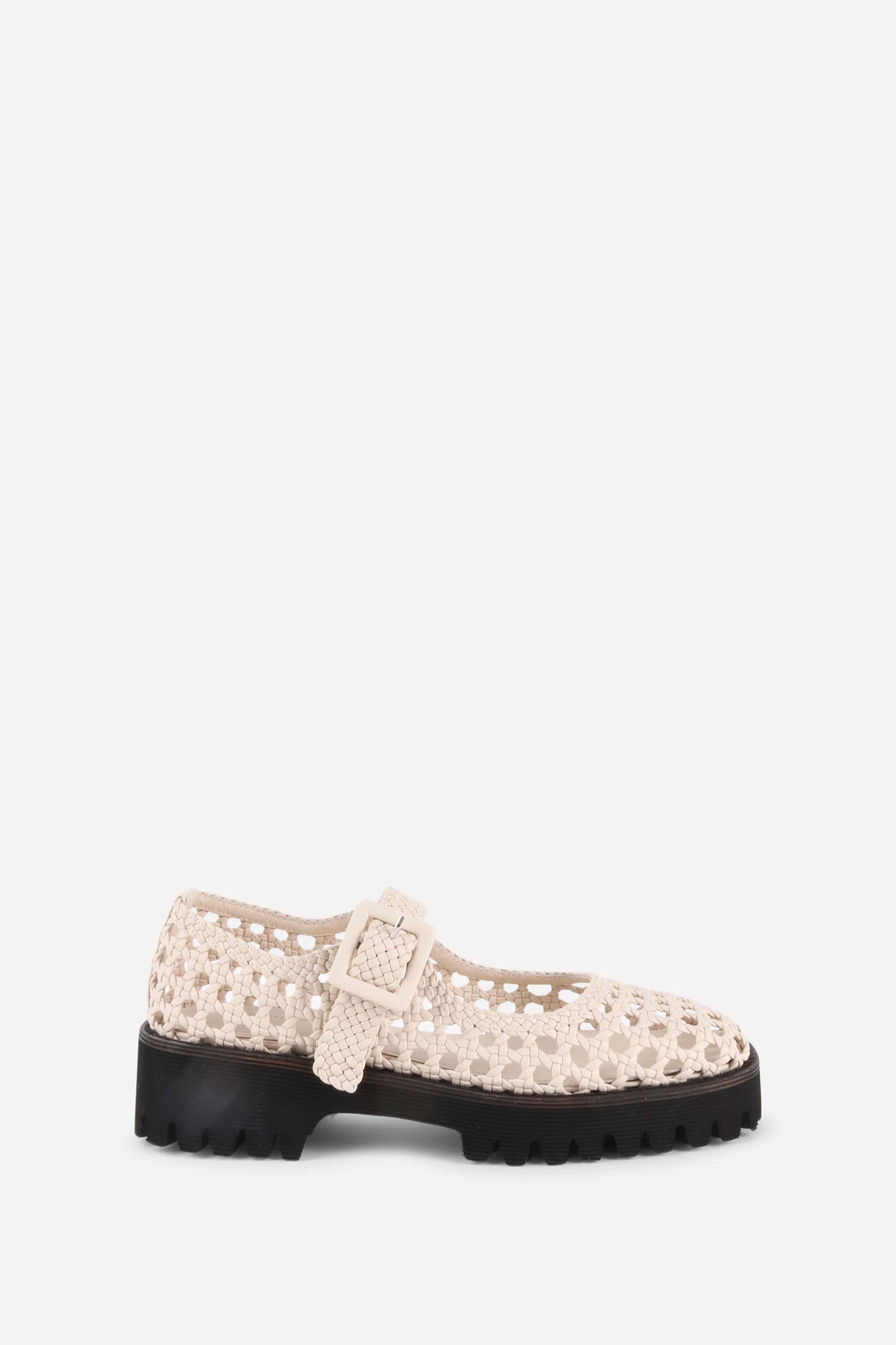 "INTENTIONALLY __________." Veronique Woven Mary Jane Flat - Image 17
