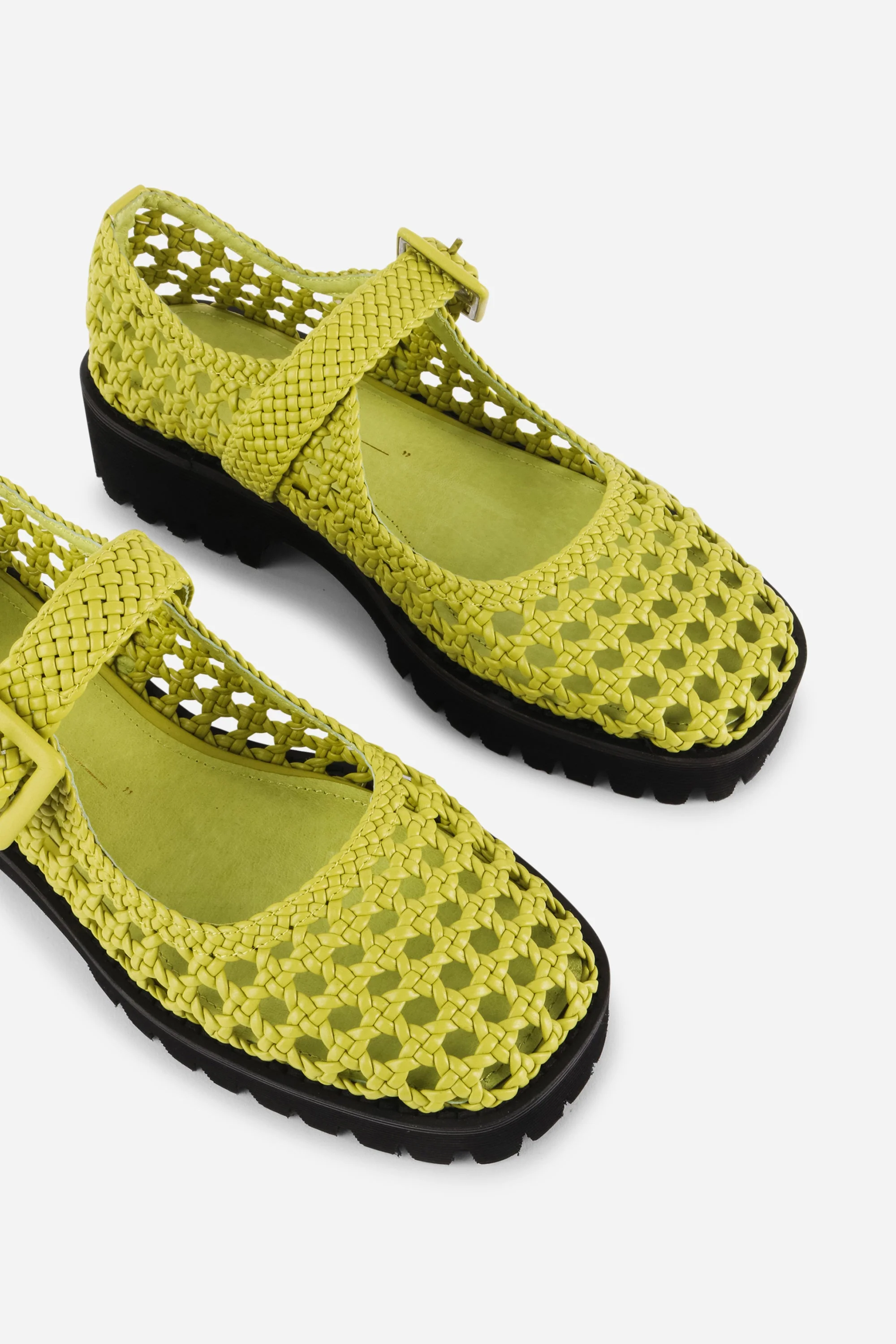 "INTENTIONALLY __________." Veronique Woven Mary Jane Flat - Image 4