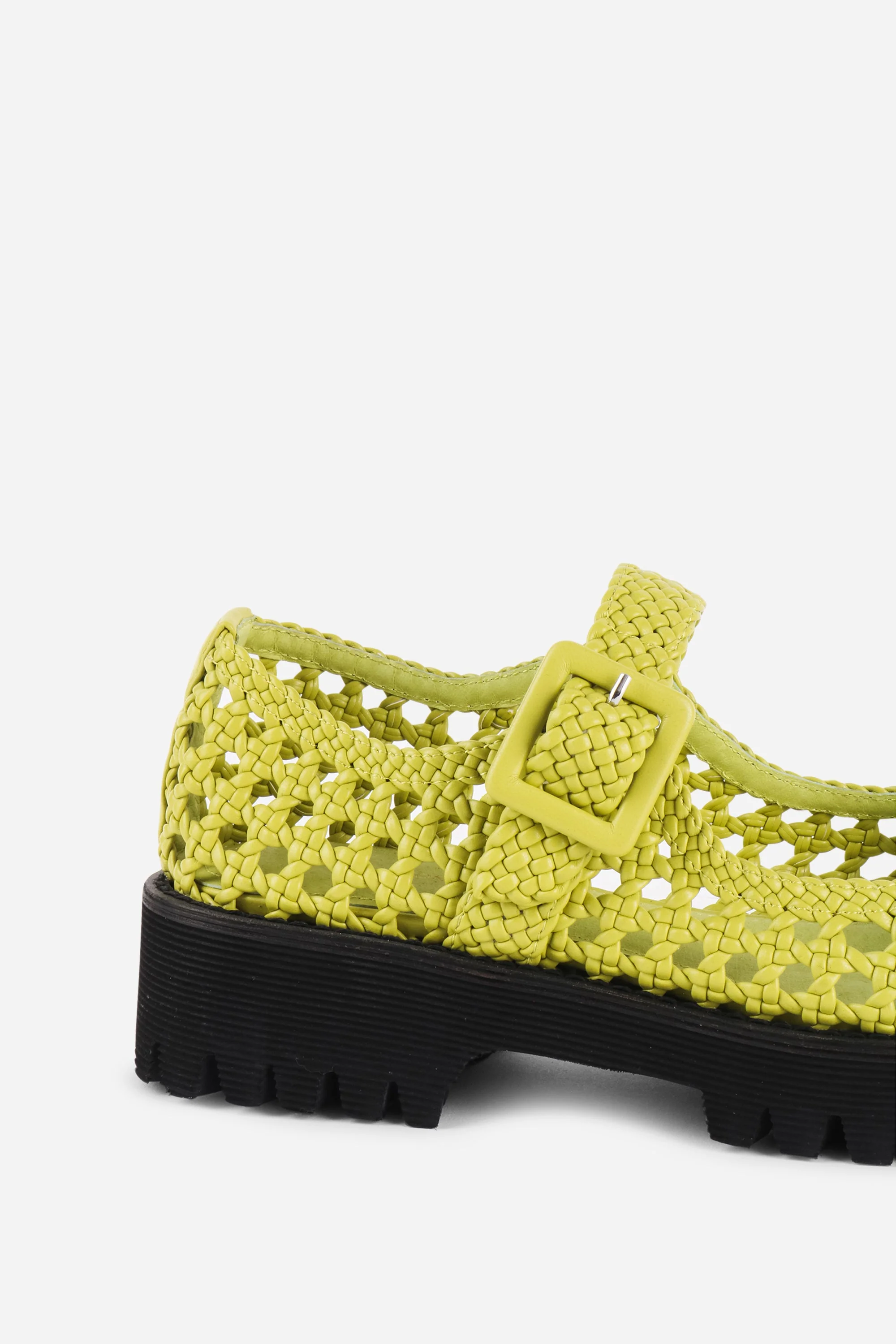 "INTENTIONALLY __________." Veronique Woven Mary Jane Flat - Image 5