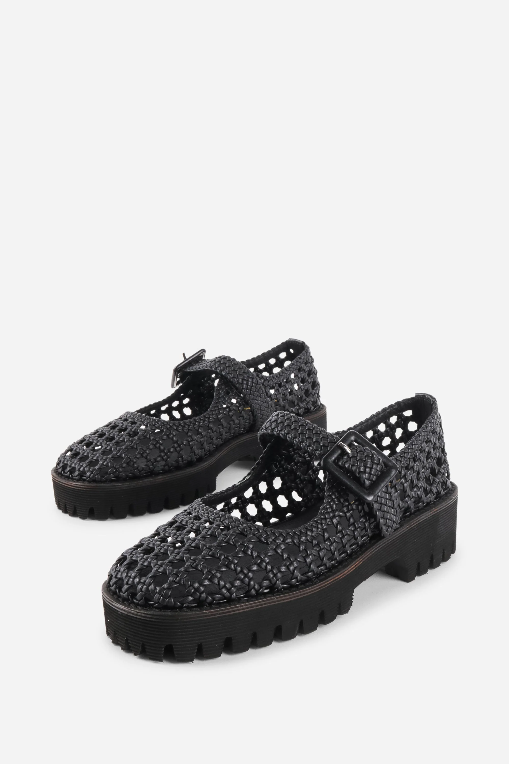 "INTENTIONALLY __________." Veronique Woven Mary Jane Flat - Image 8