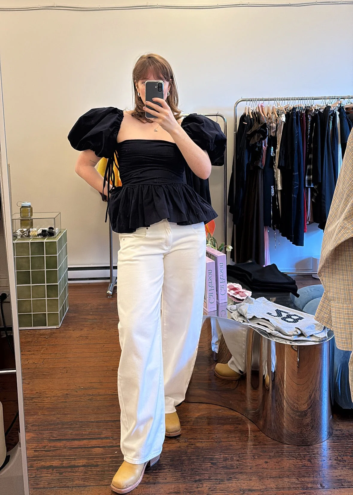 SIXXTA Jacinta Top with Removable Sleeves Top - Navy - Image 5