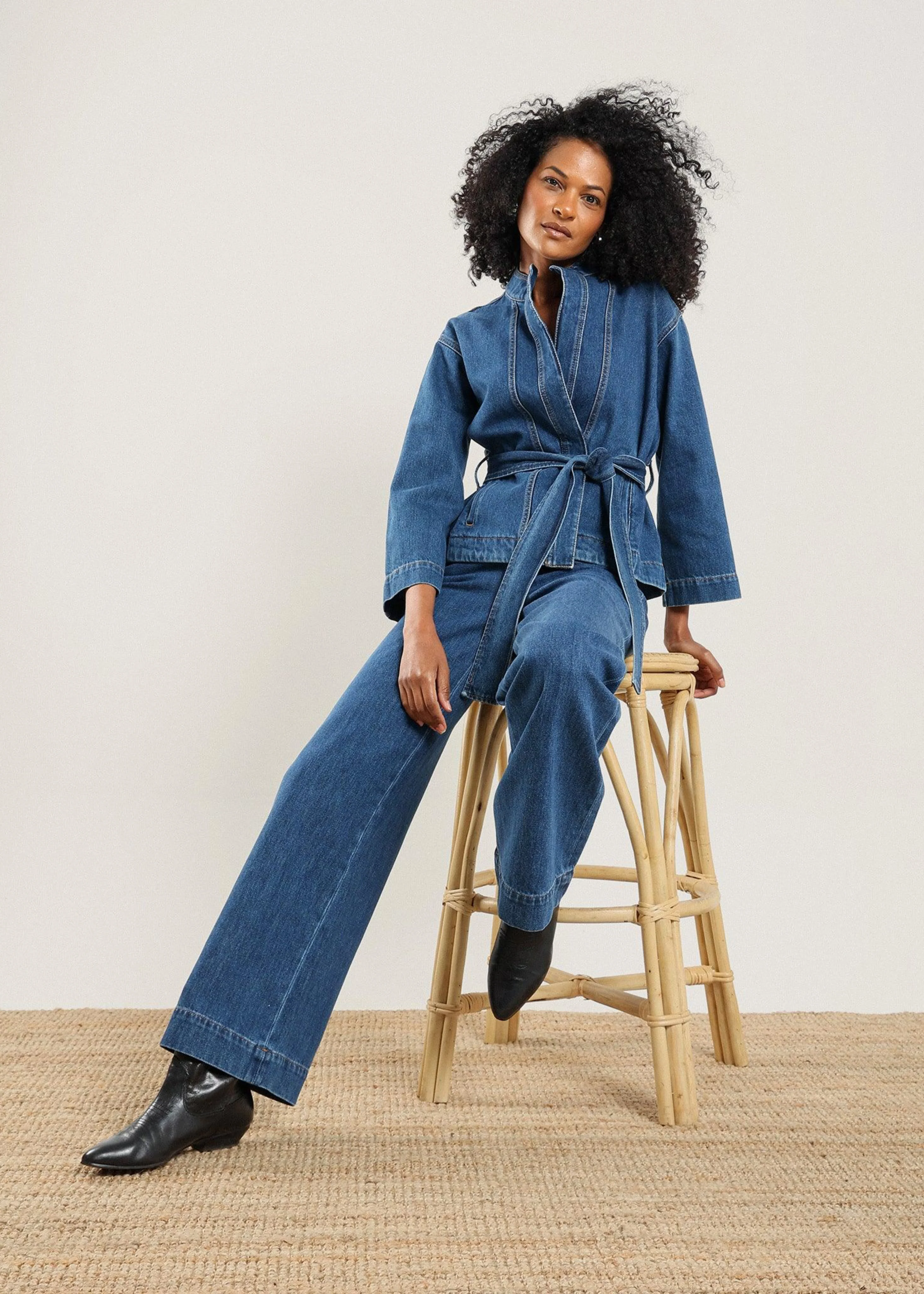 NAZEERAH Qamar Denim Jacket - Image 2