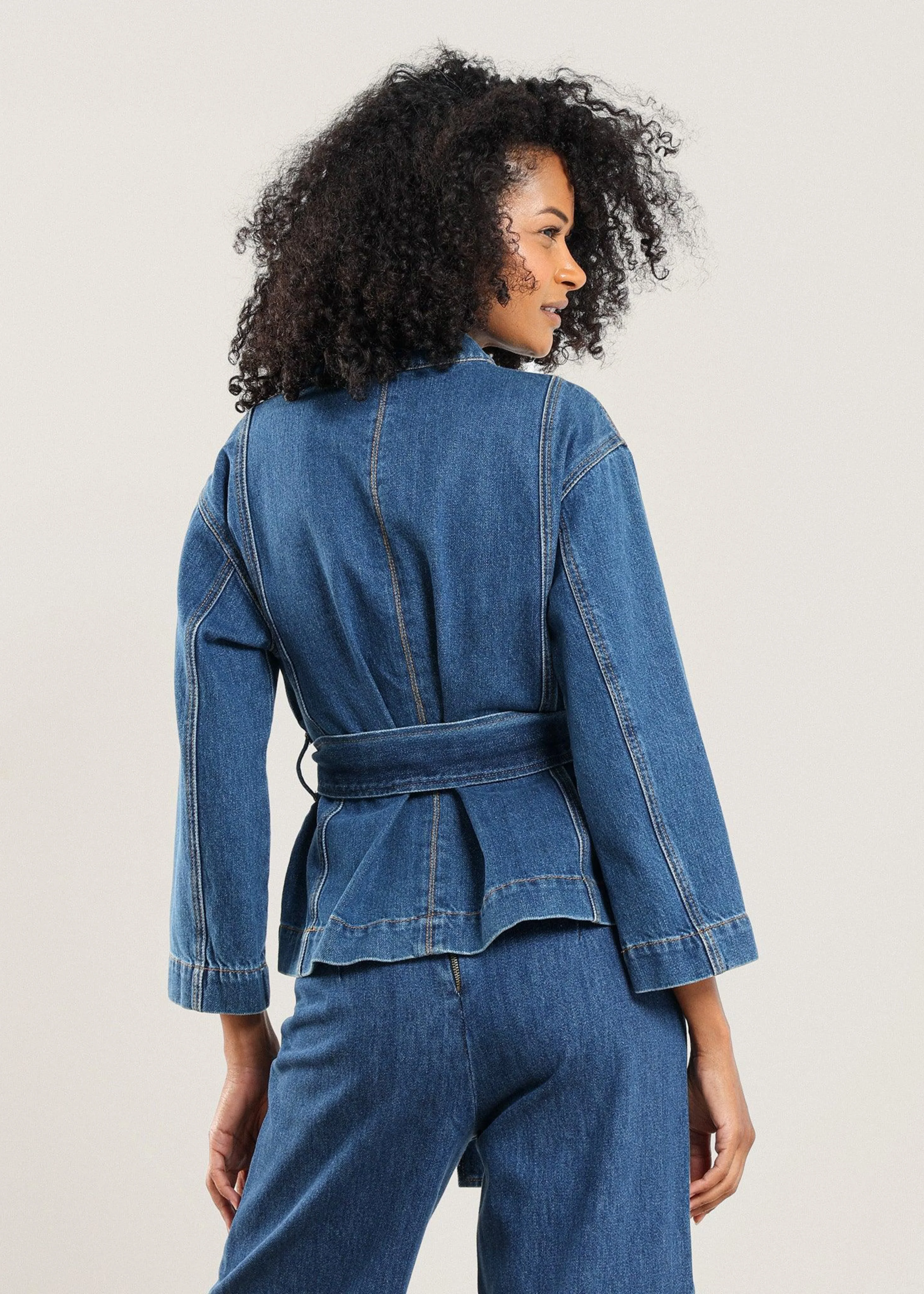 NAZEERAH Qamar Denim Jacket - Image 3
