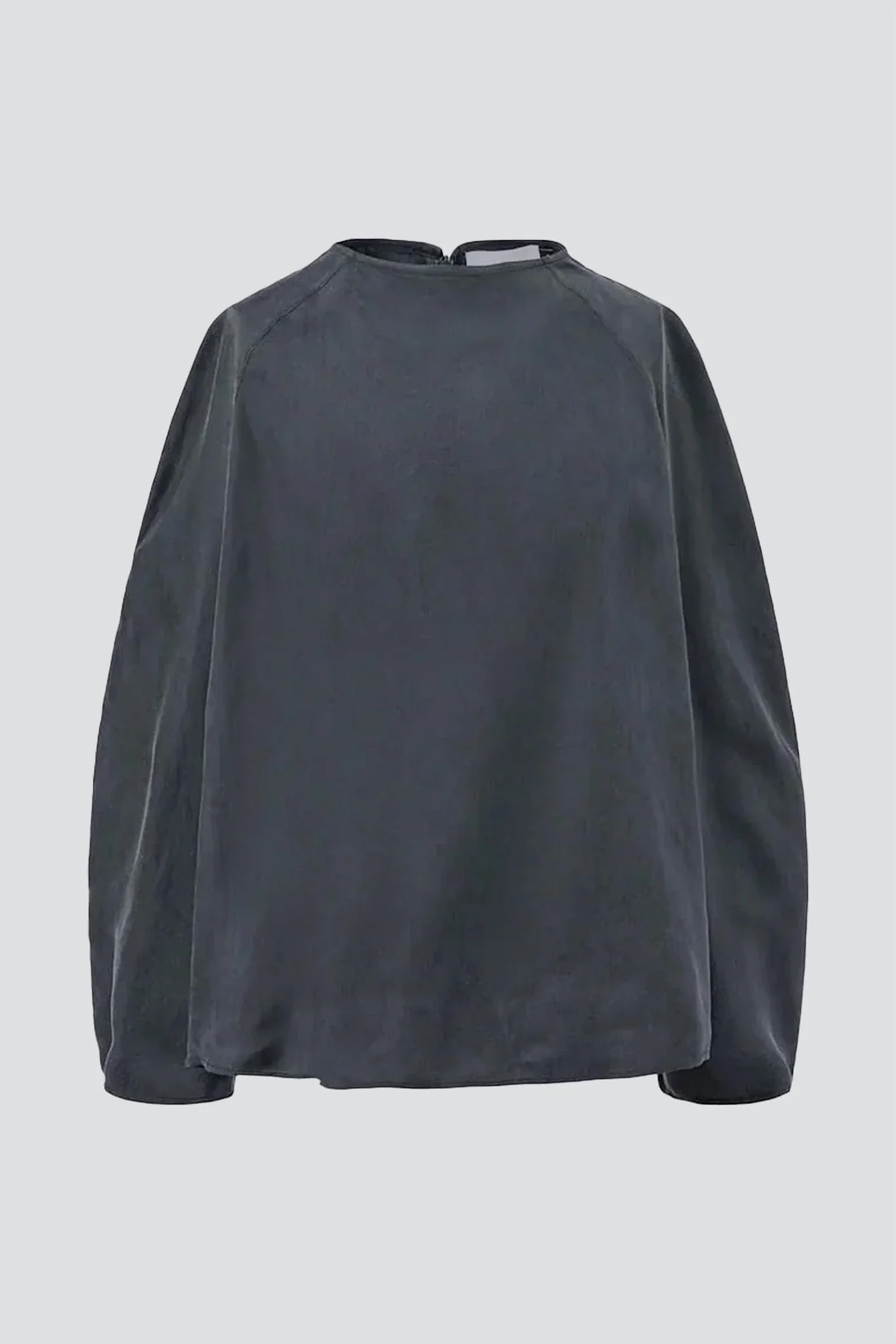 AMOMENTO Charcoal Raglan Cupro Top