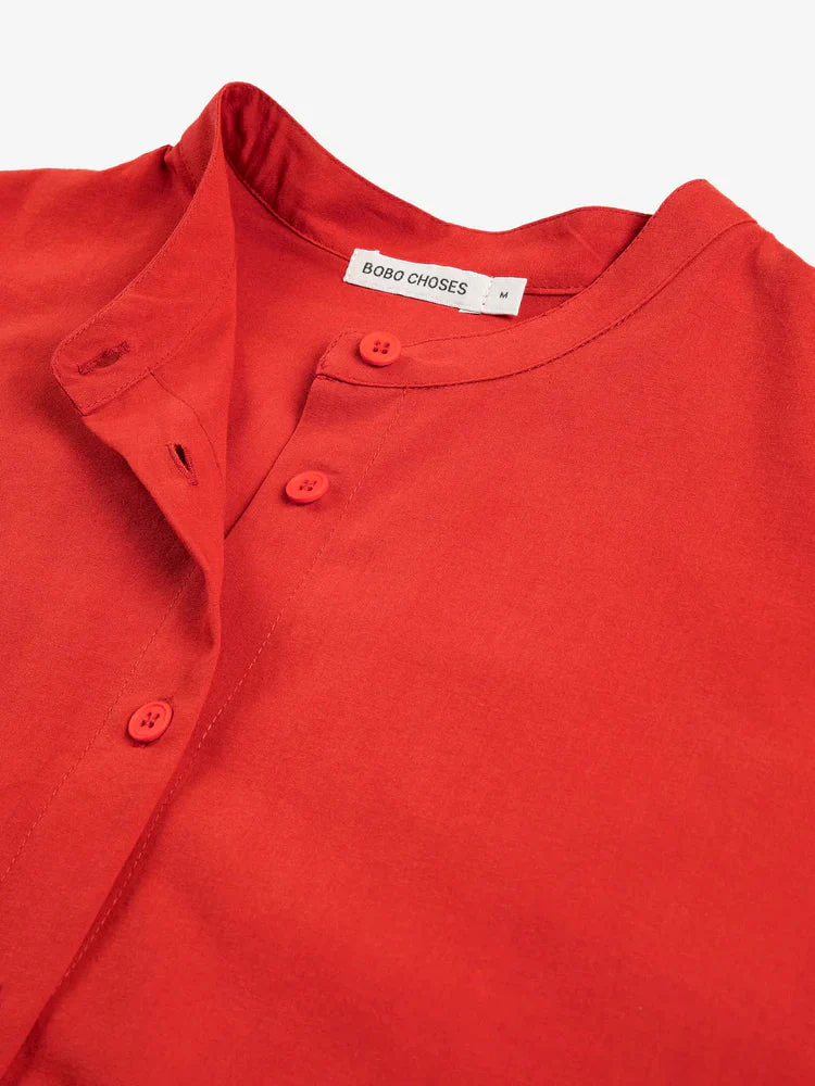 Bobo Choses Contrast Trim Puff Sleeve Shirt - Image 2