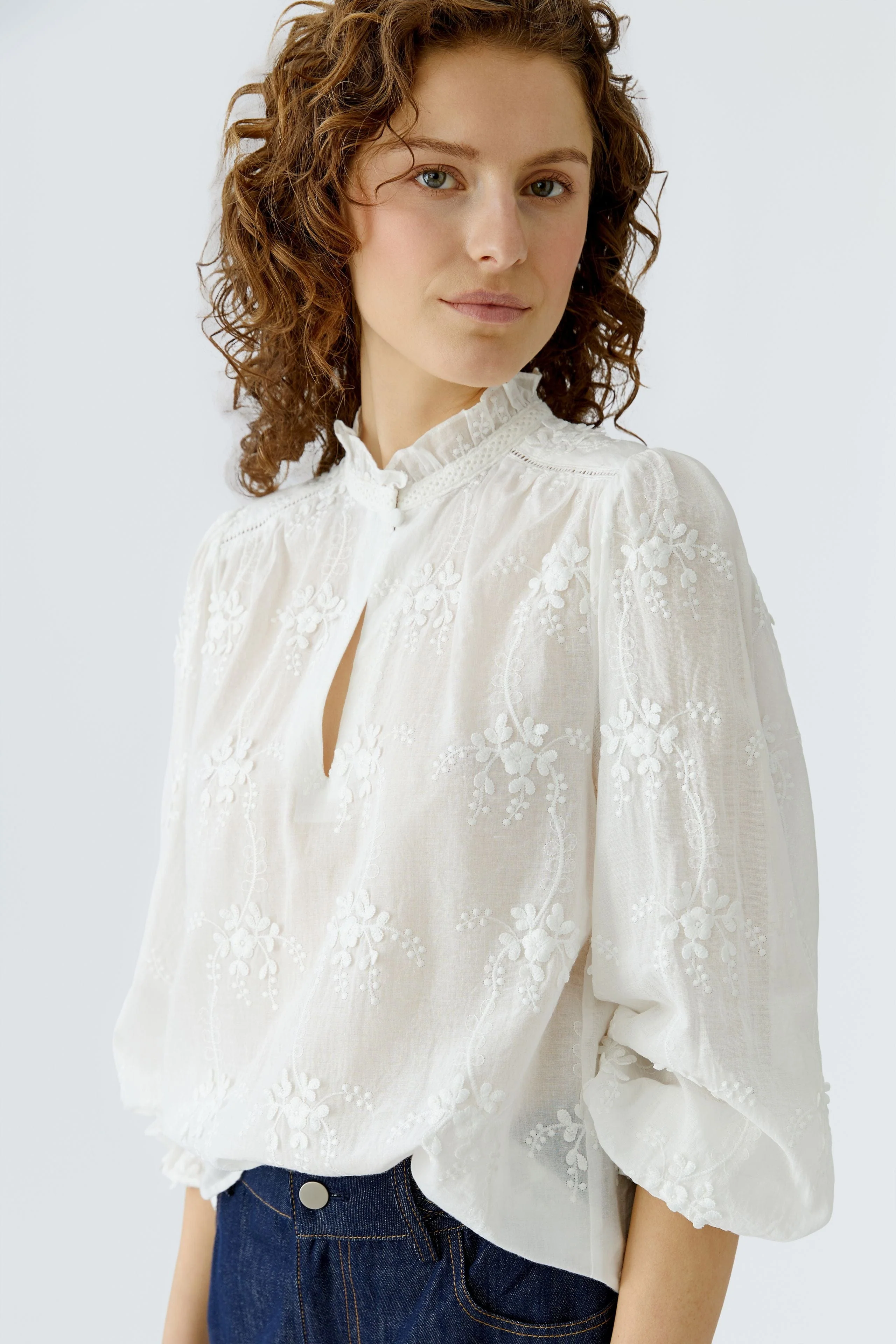 OUI FASHION Blouse Broderie Blouse - Image 3