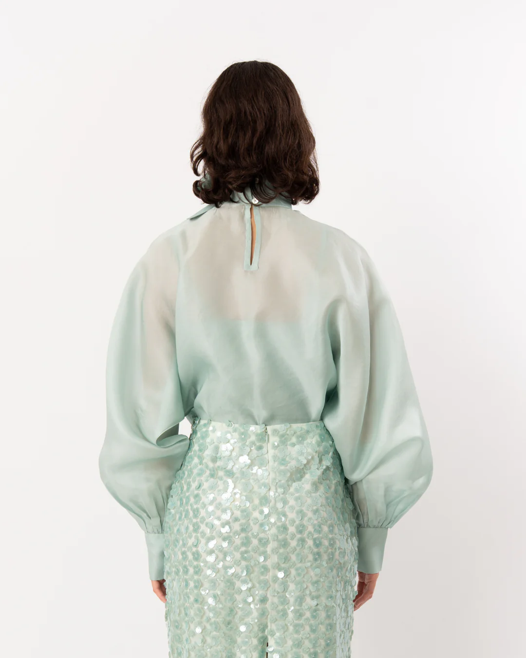 LA FUORI Chryalis Tie-Up Top - Mint - Image 2
