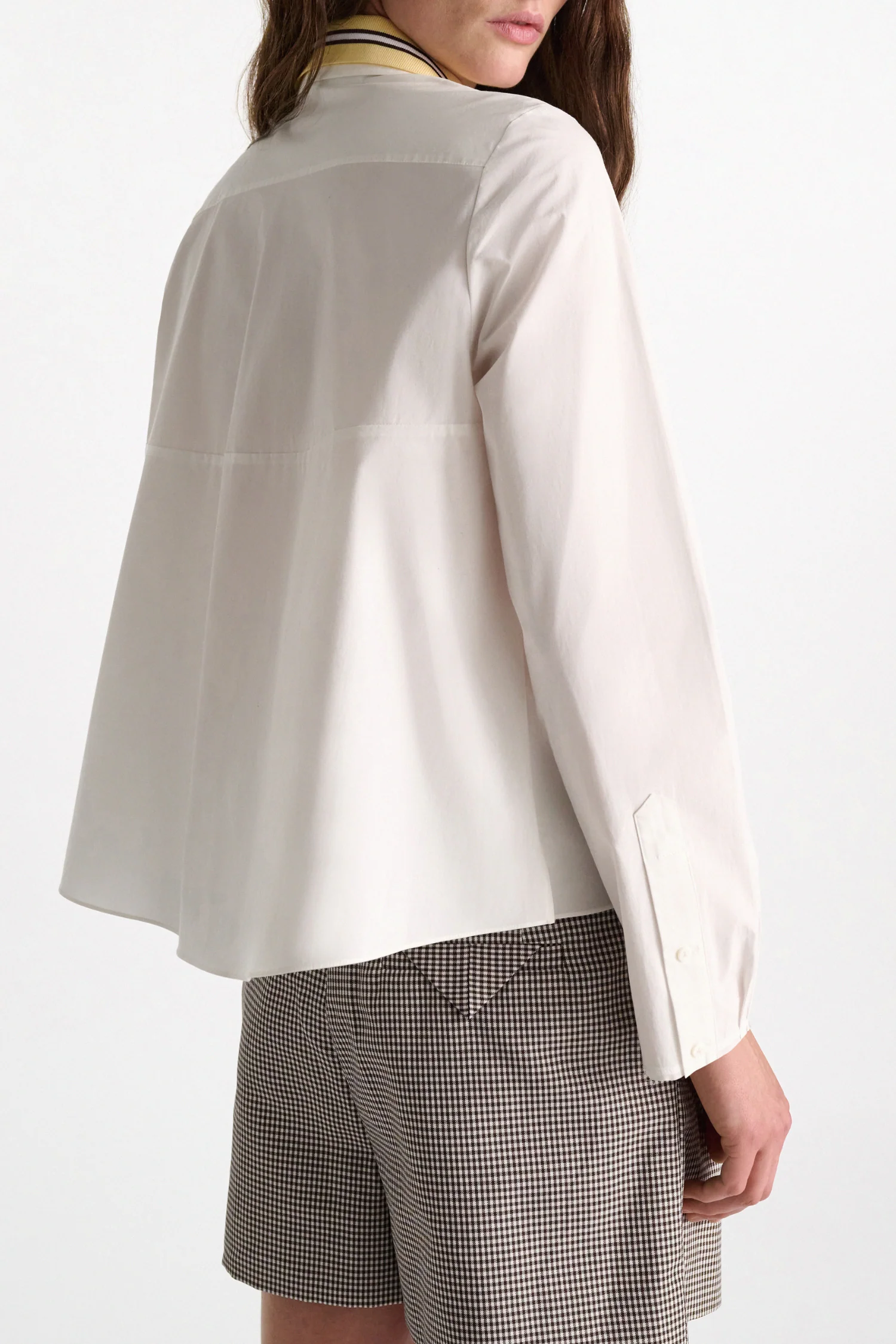 Dorothee Schumacher Poplin Power Blouse - White/Lemon - Image 3