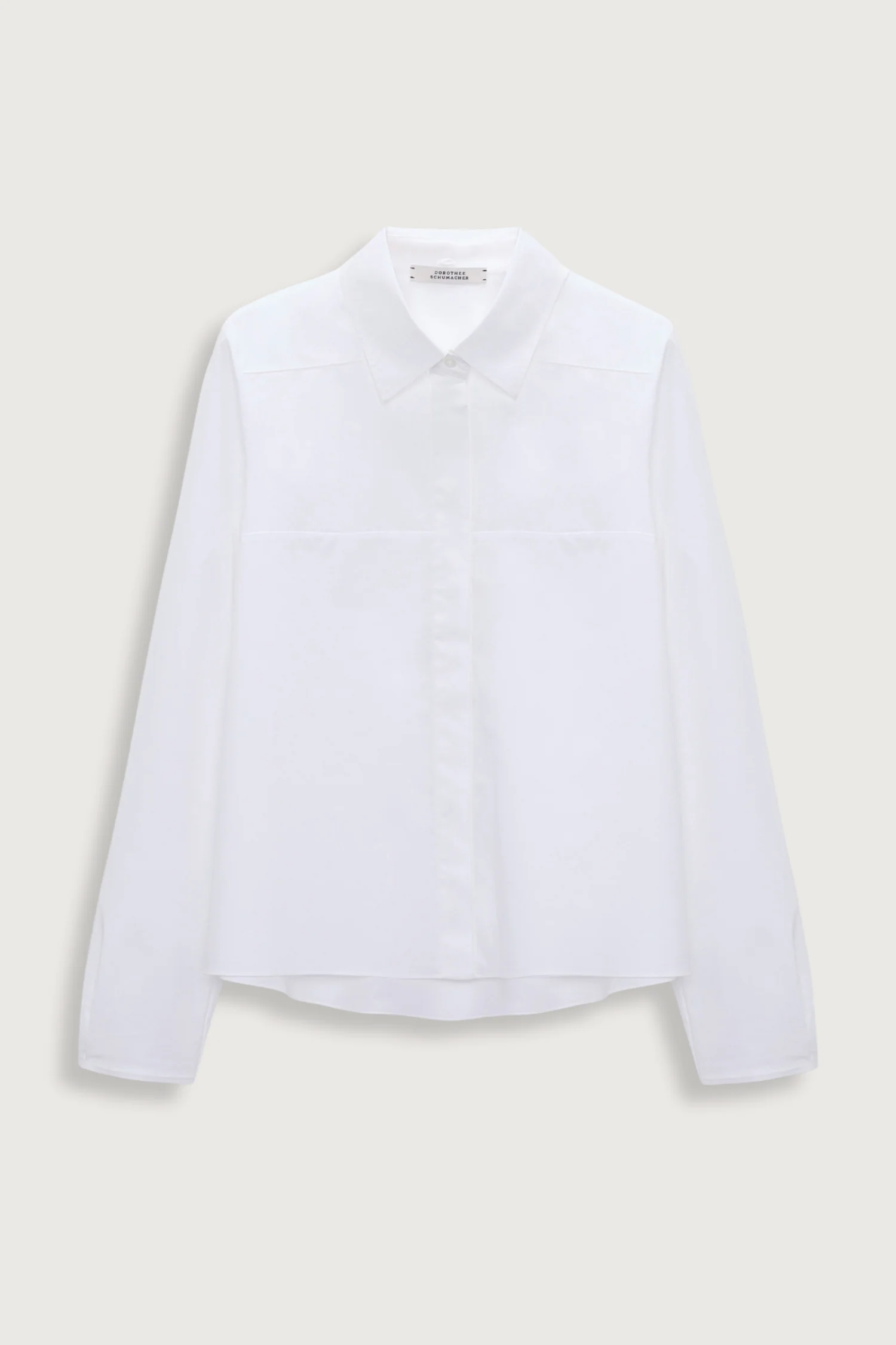 Dorothee Schumacher Poplin Power Blouse - White/Lemon - Image 5