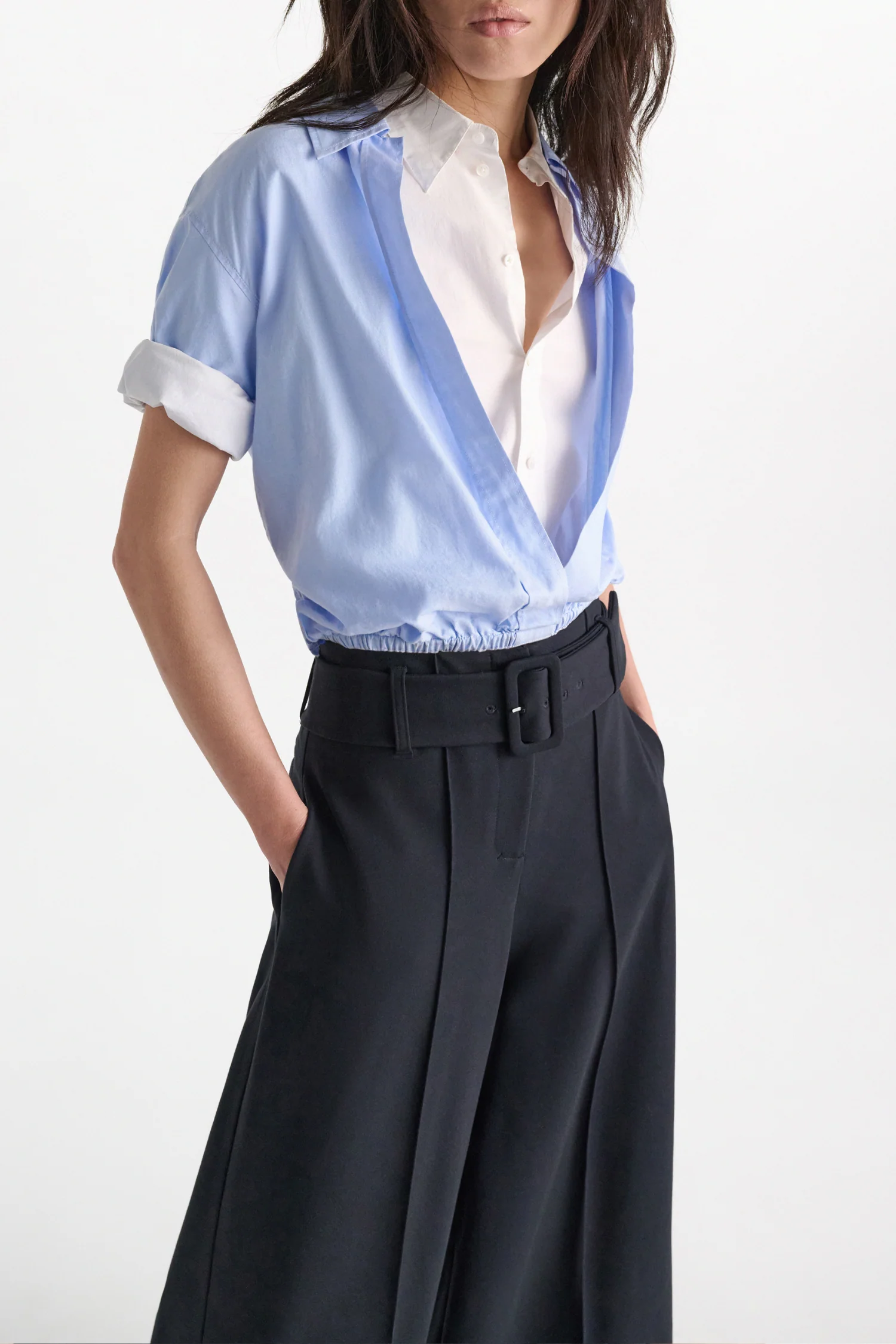 Dorothee Schumacher Powerful Ease Blouse - Oxford Blue - Image 2