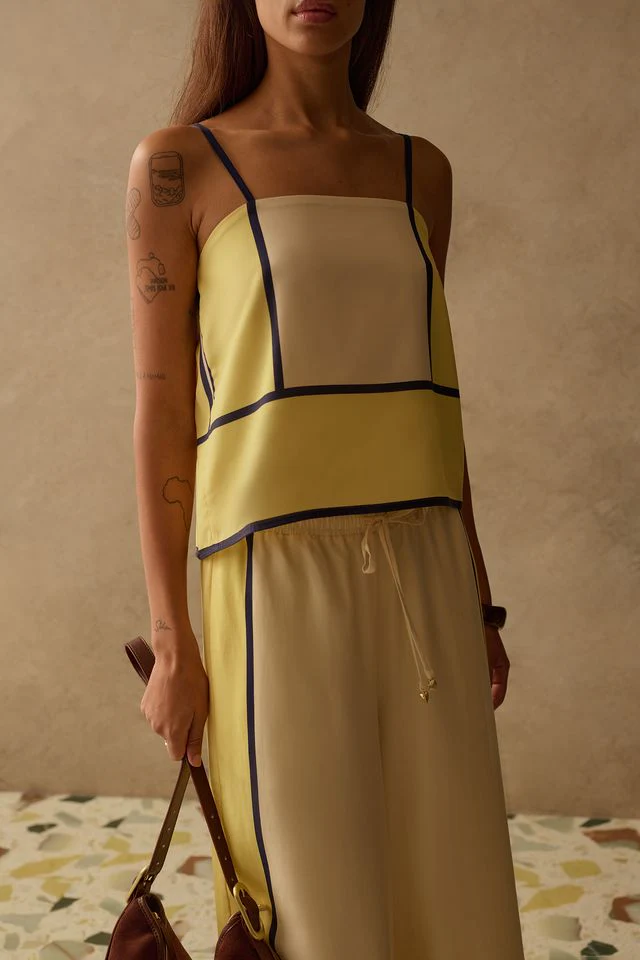 Sancia Sian Top - Canary Stripe - Image 2