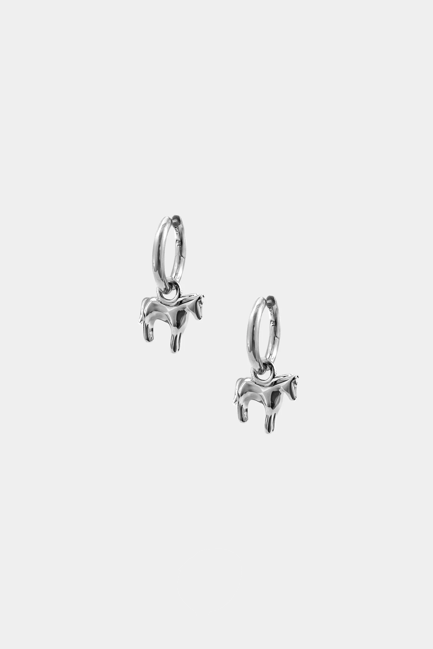 Kara Yoo Lunar Horse Hoops Earrings - Sterling Silver - Image 2