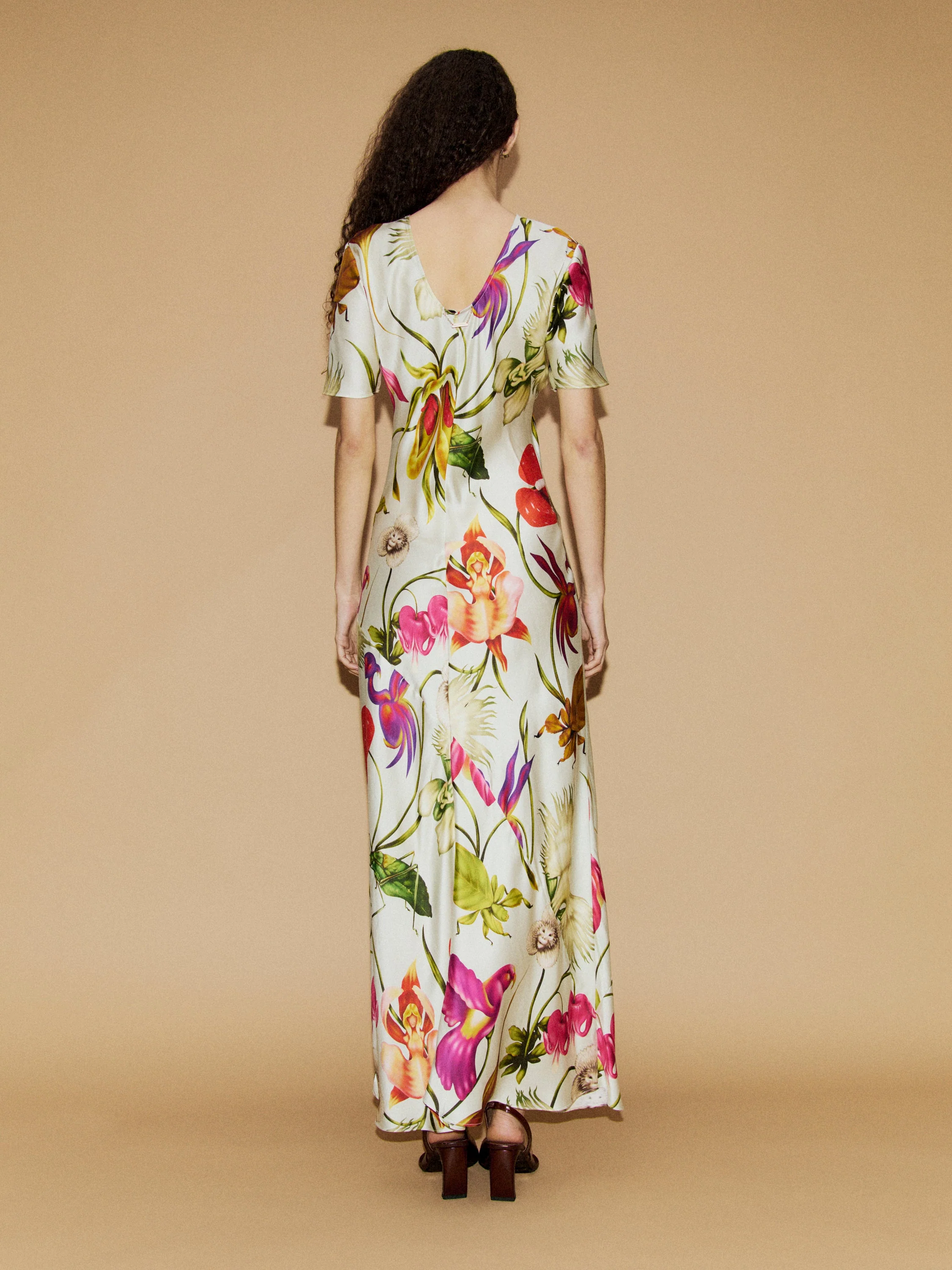 Silk Laundry Bias Dress in Wonderland Dress - Image 2