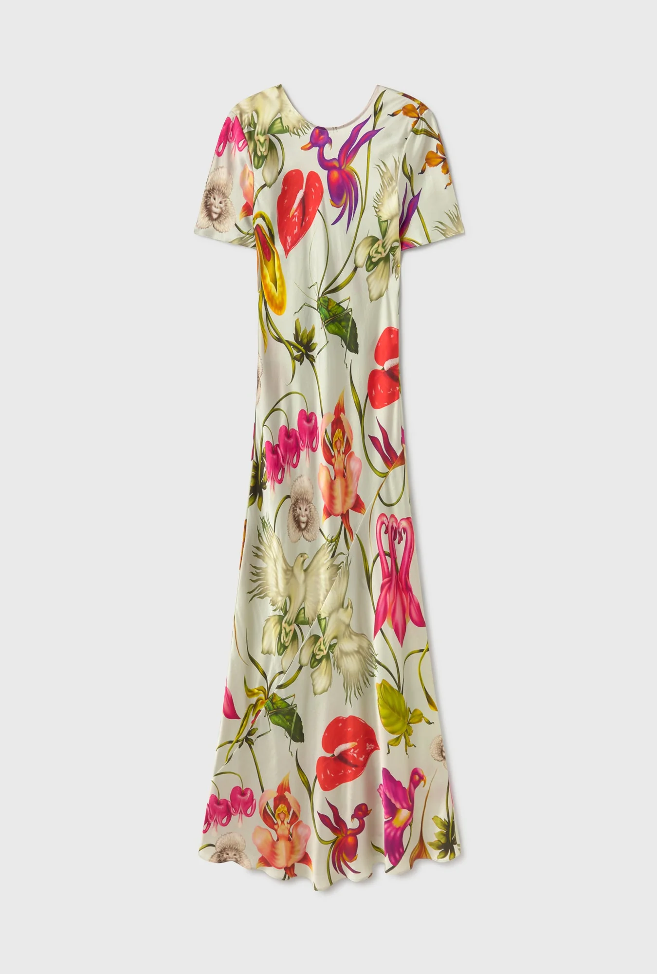 Silk Laundry Bias Dress in Wonderland Dress - Image 4