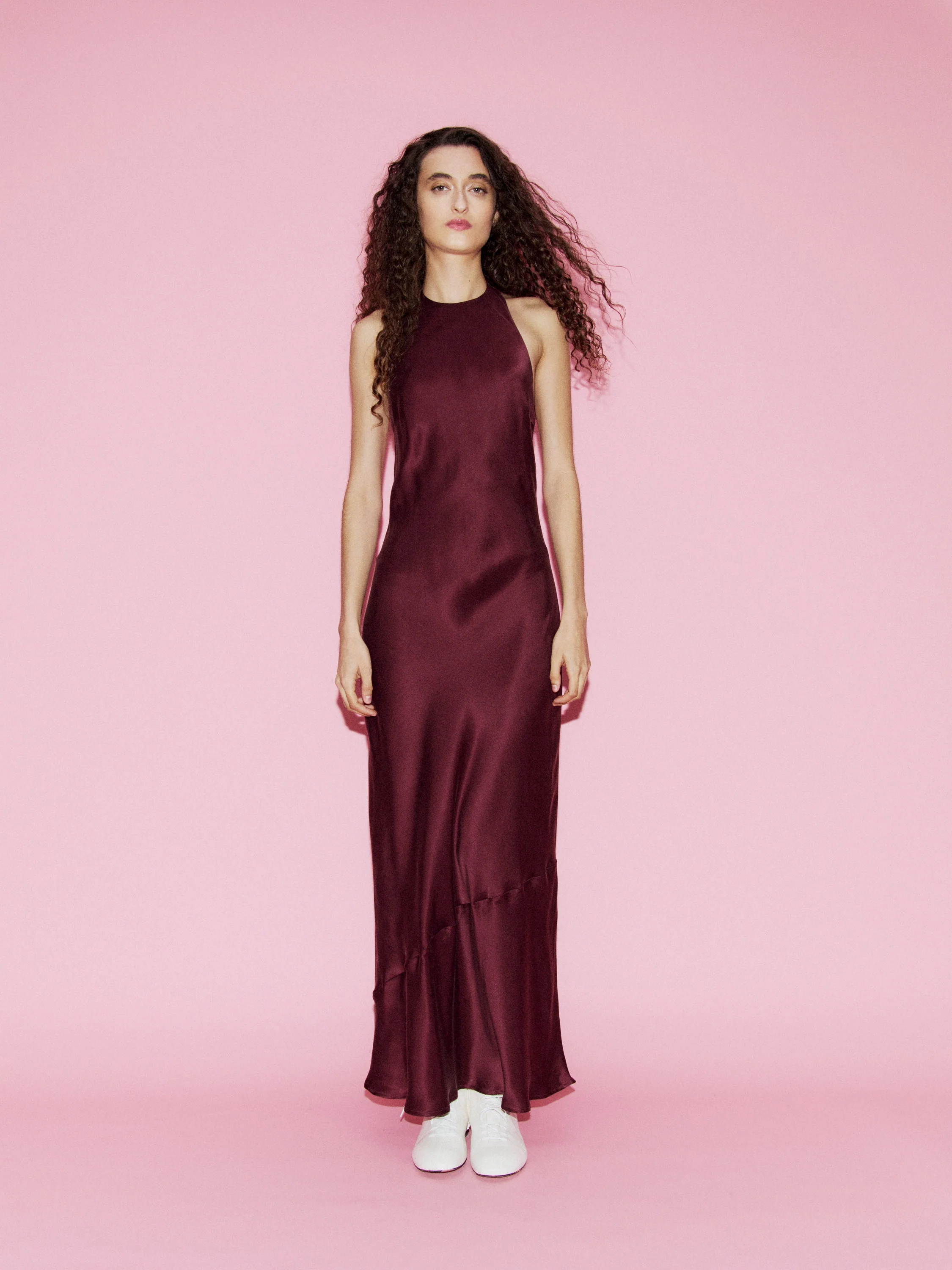 Silk Laundry Long Halter Dress - Image 2