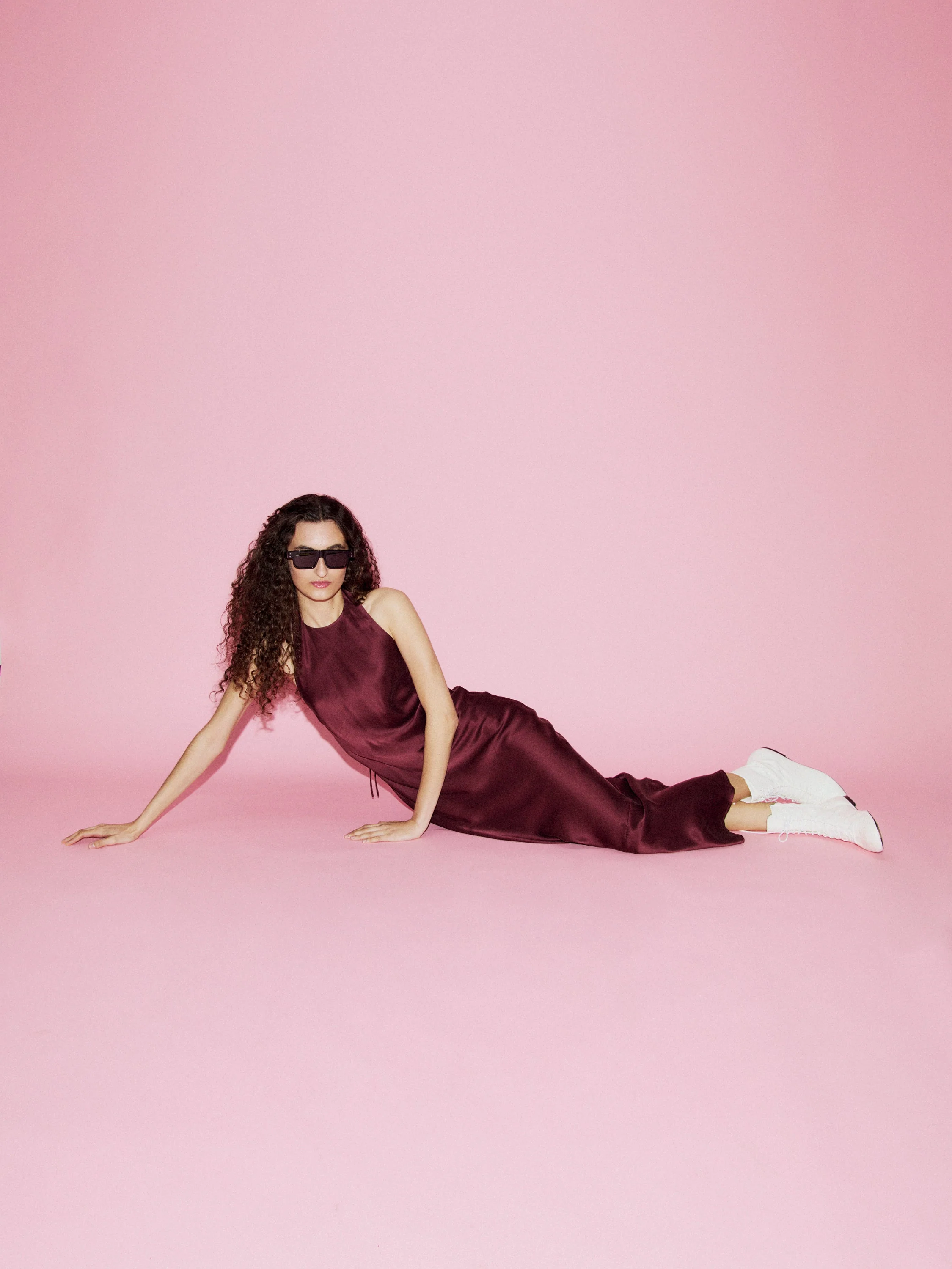 Silk Laundry Long Halter Dress - Image 3