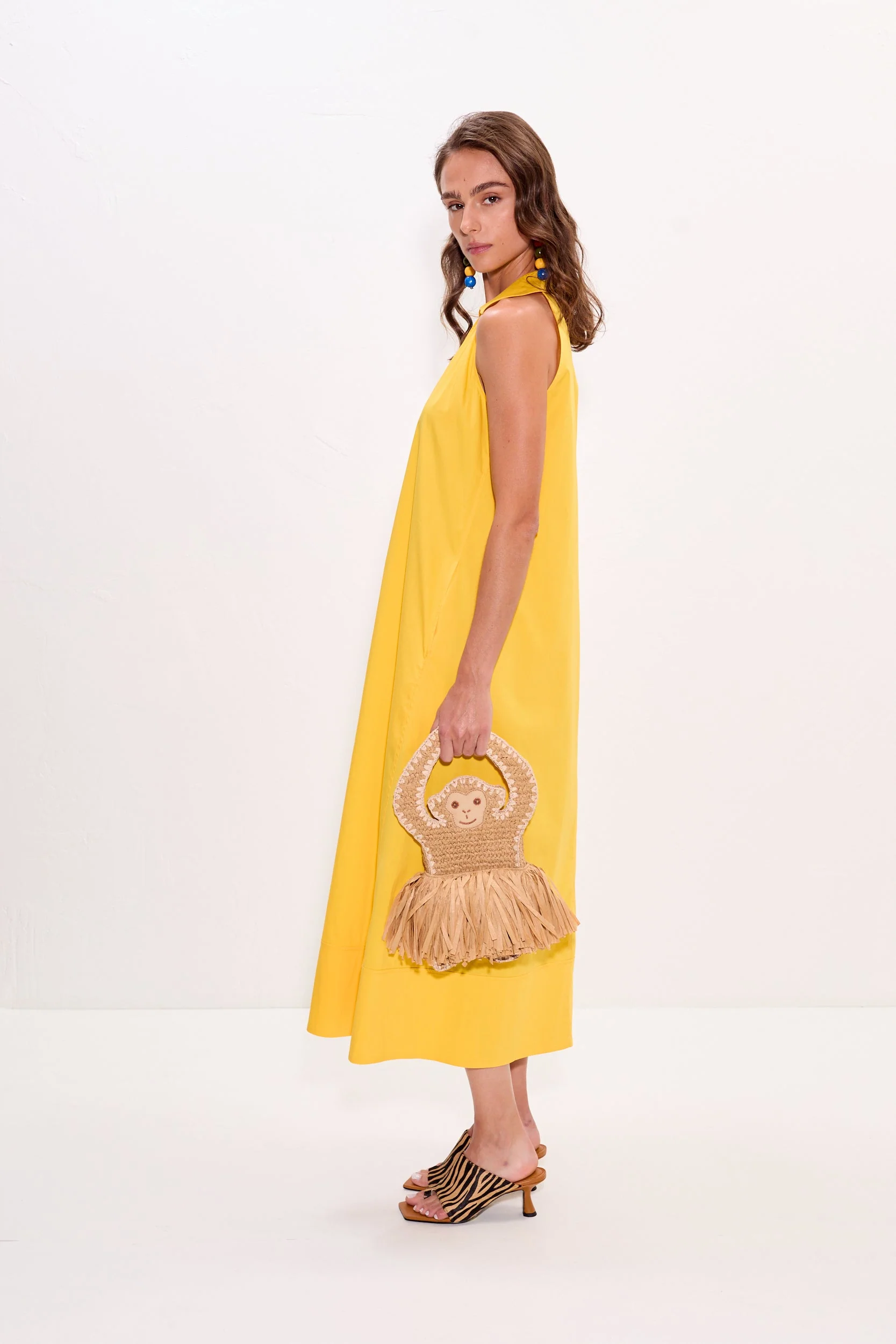 Simon Miller Nava Poplin Midi Dress - Sungold - Image 5