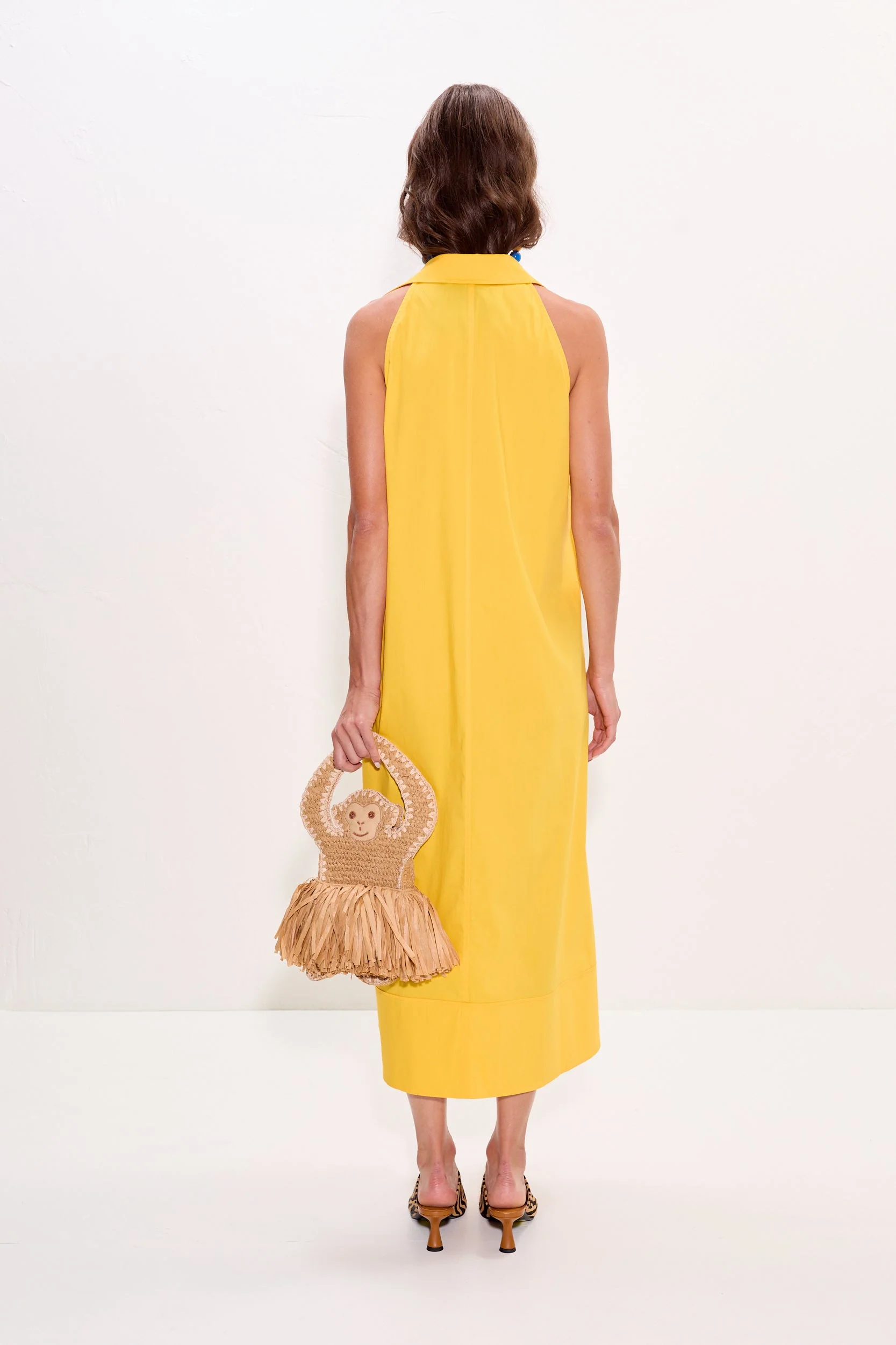Simon Miller Nava Poplin Midi Dress - Sungold - Image 6