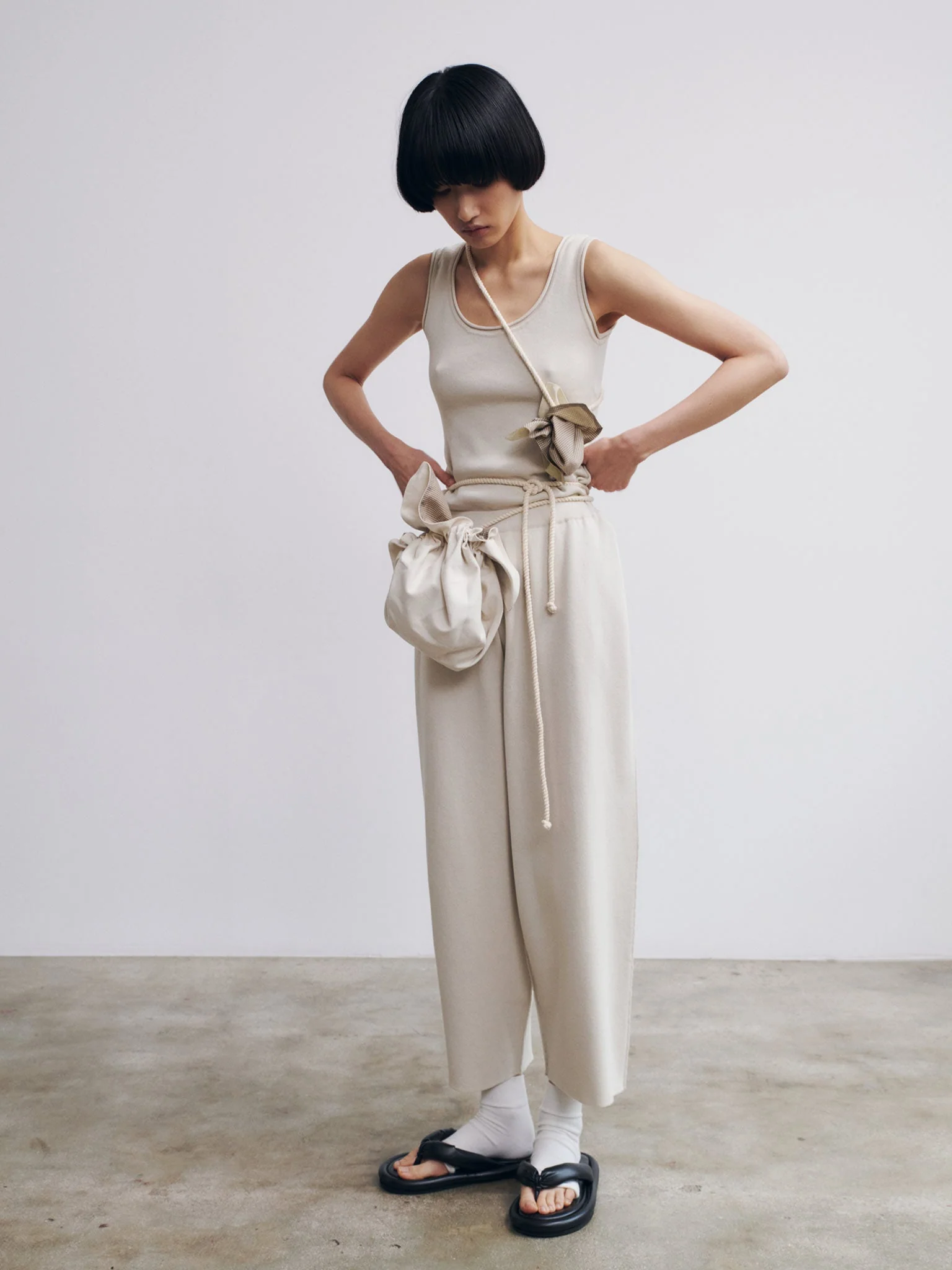 Rus Omamori Bag - Gingham Toffee - Image 5