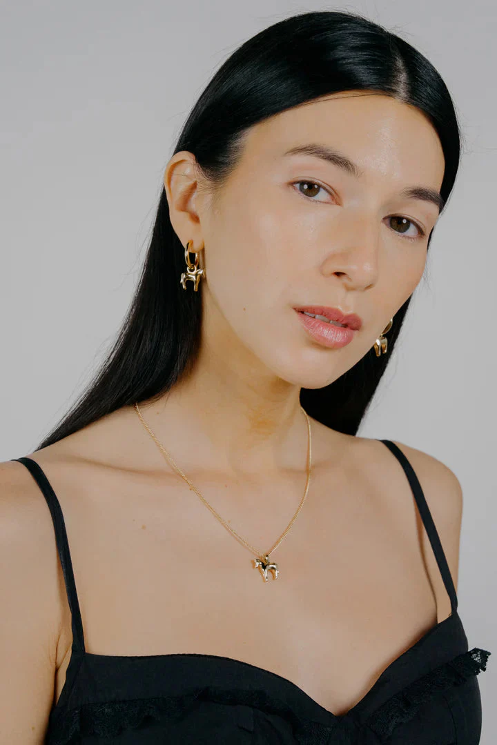 Kara Yoo Gold Lunar Horse Necklace - Image 2