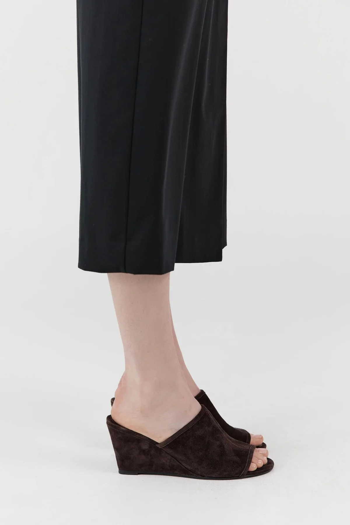 St. Agni Suede Bandeau Wedge Mules - Image 5