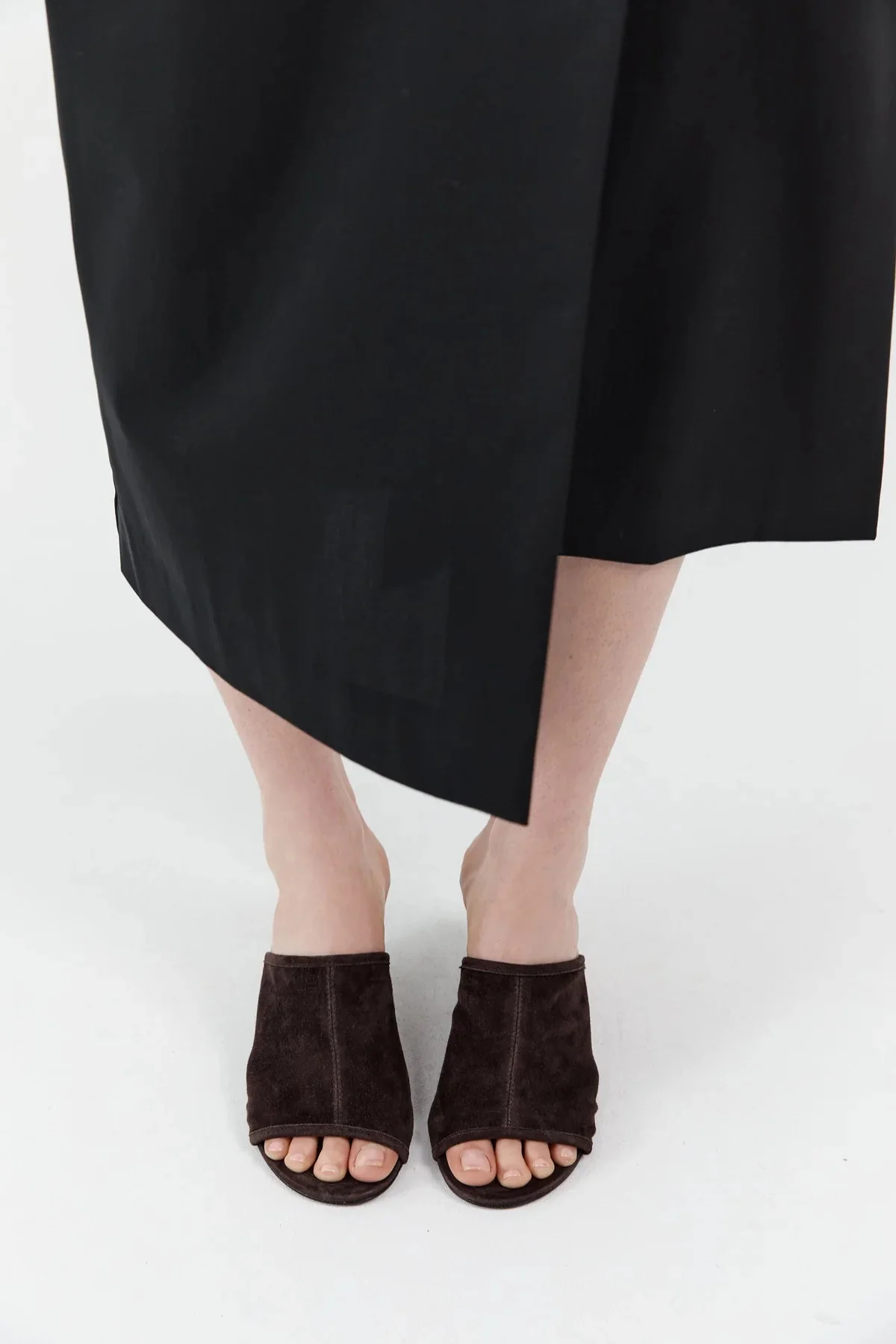 St. Agni Suede Bandeau Wedge Mules - Image 6