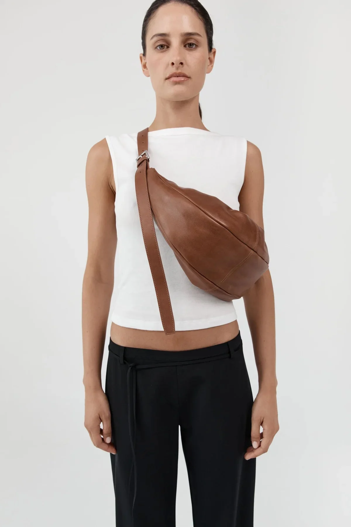 St. Agni Adjustable Slim Crescent Bag - Image 6