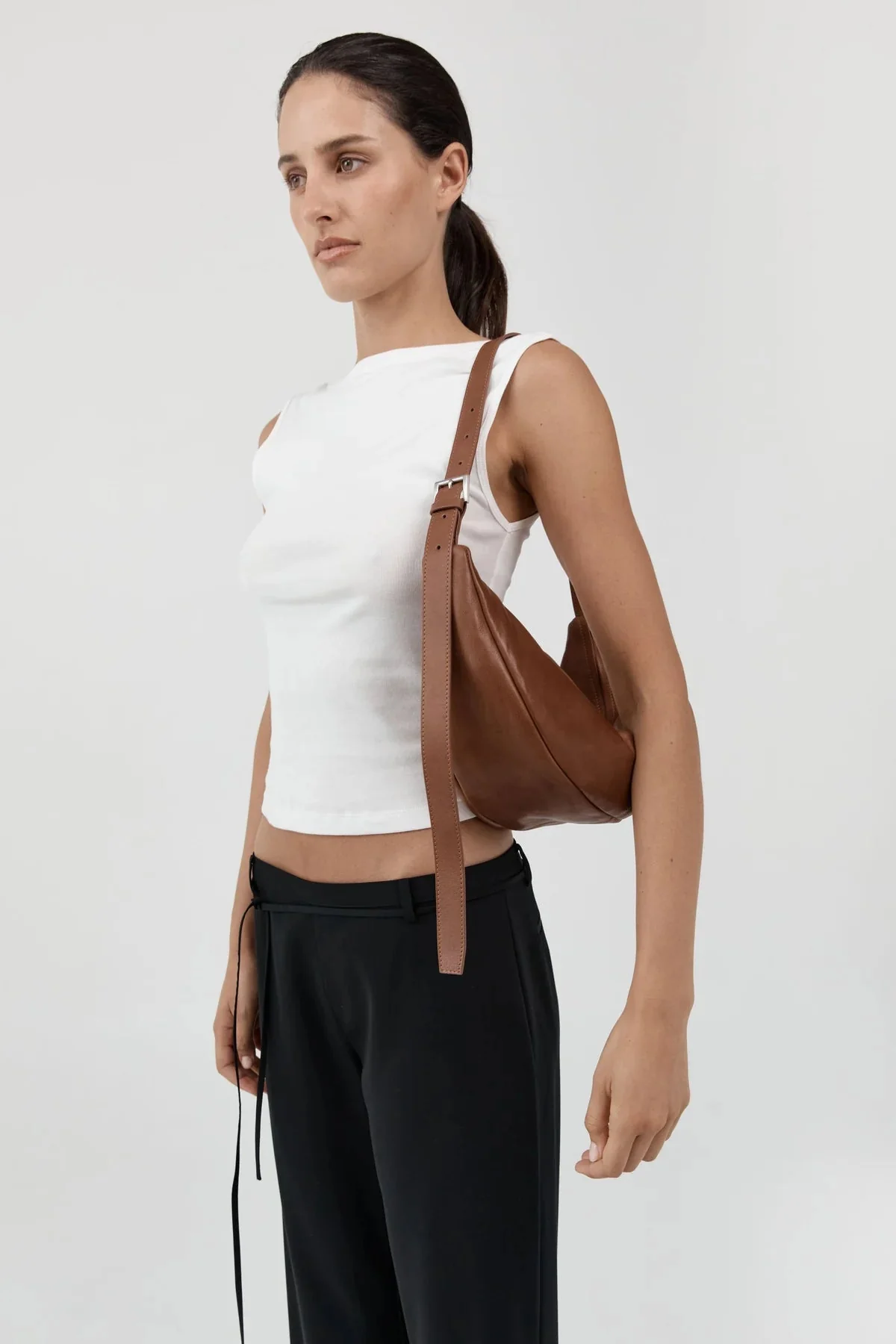 St. Agni Adjustable Slim Crescent Bag - Image 7