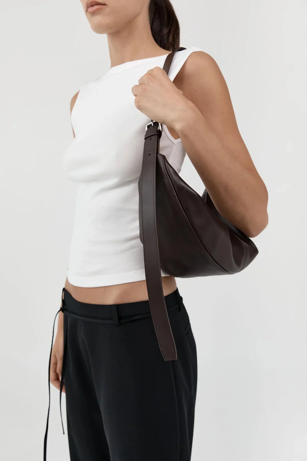 St. Agni Adjustable Slim Crescent Bag - Image 7